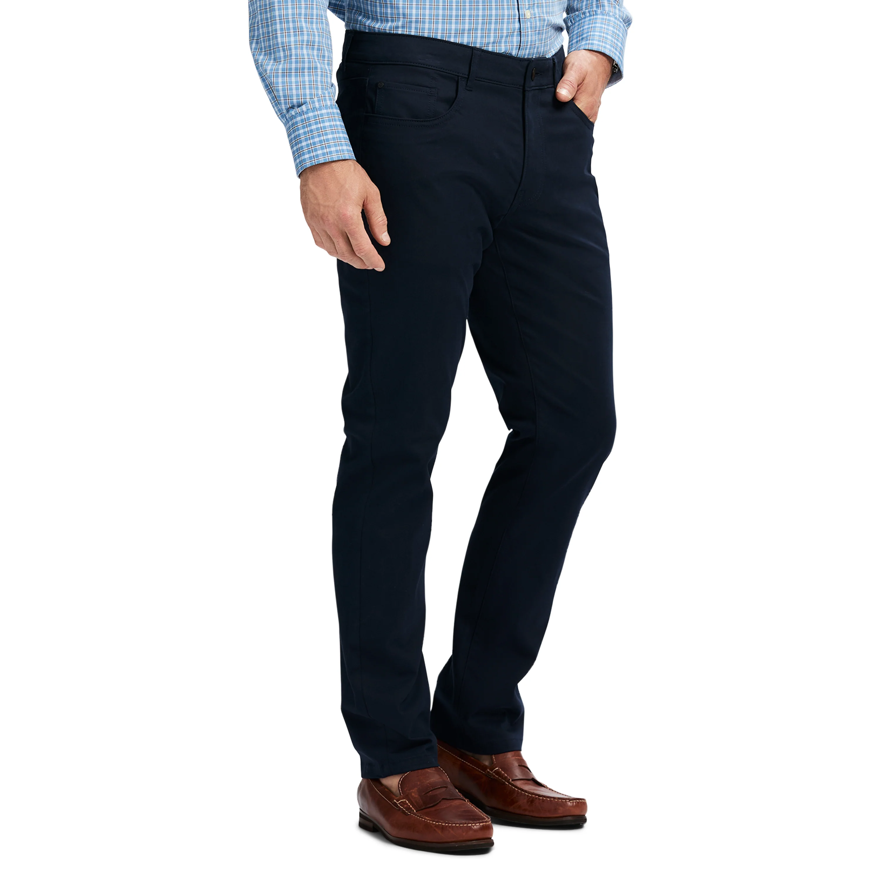 5 POCKET SUPER SOFT PANT - NAVY BLAZER - Image 2
