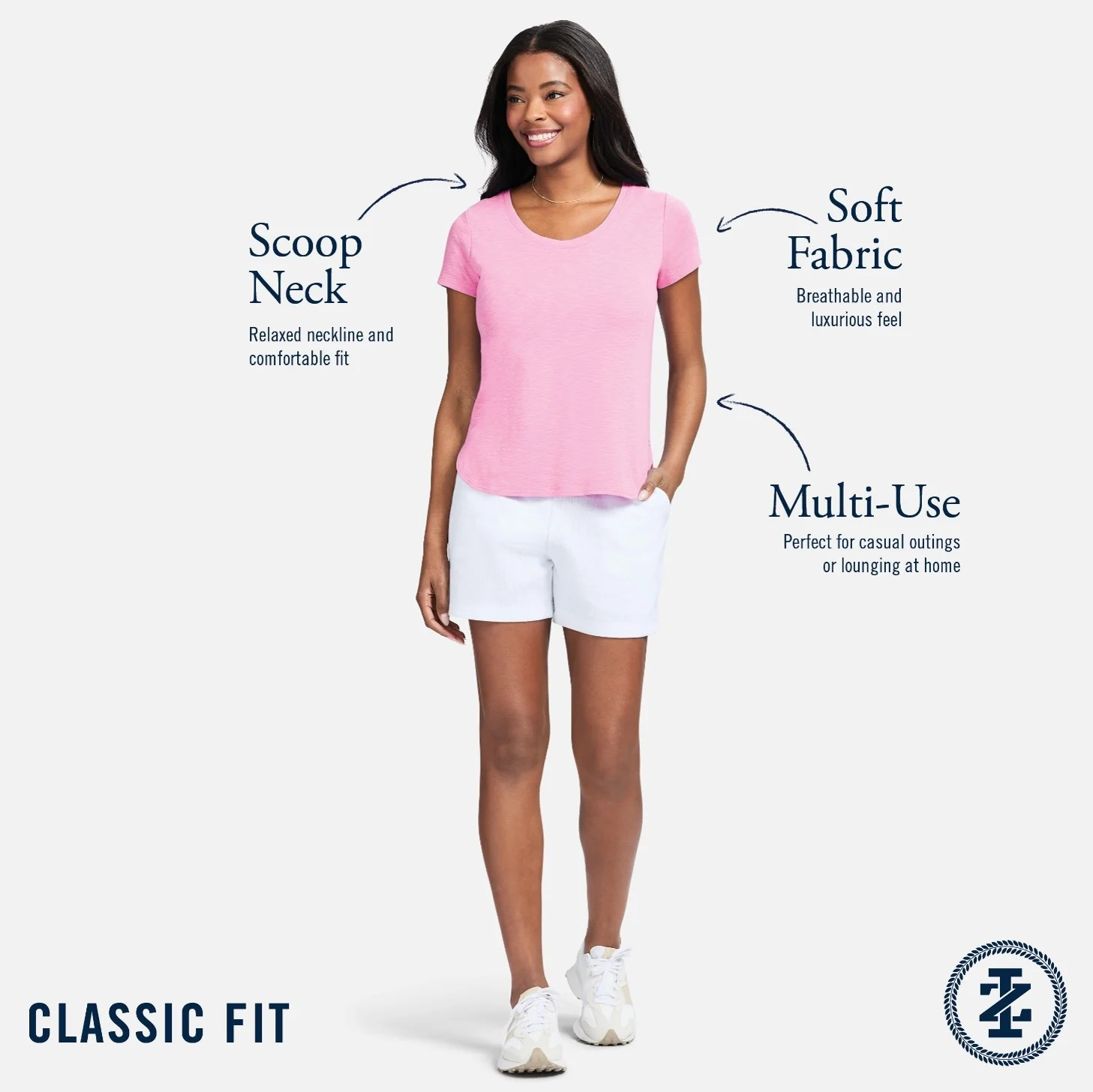 ALEX SLUB TEE - SACHET PINK - Image 4