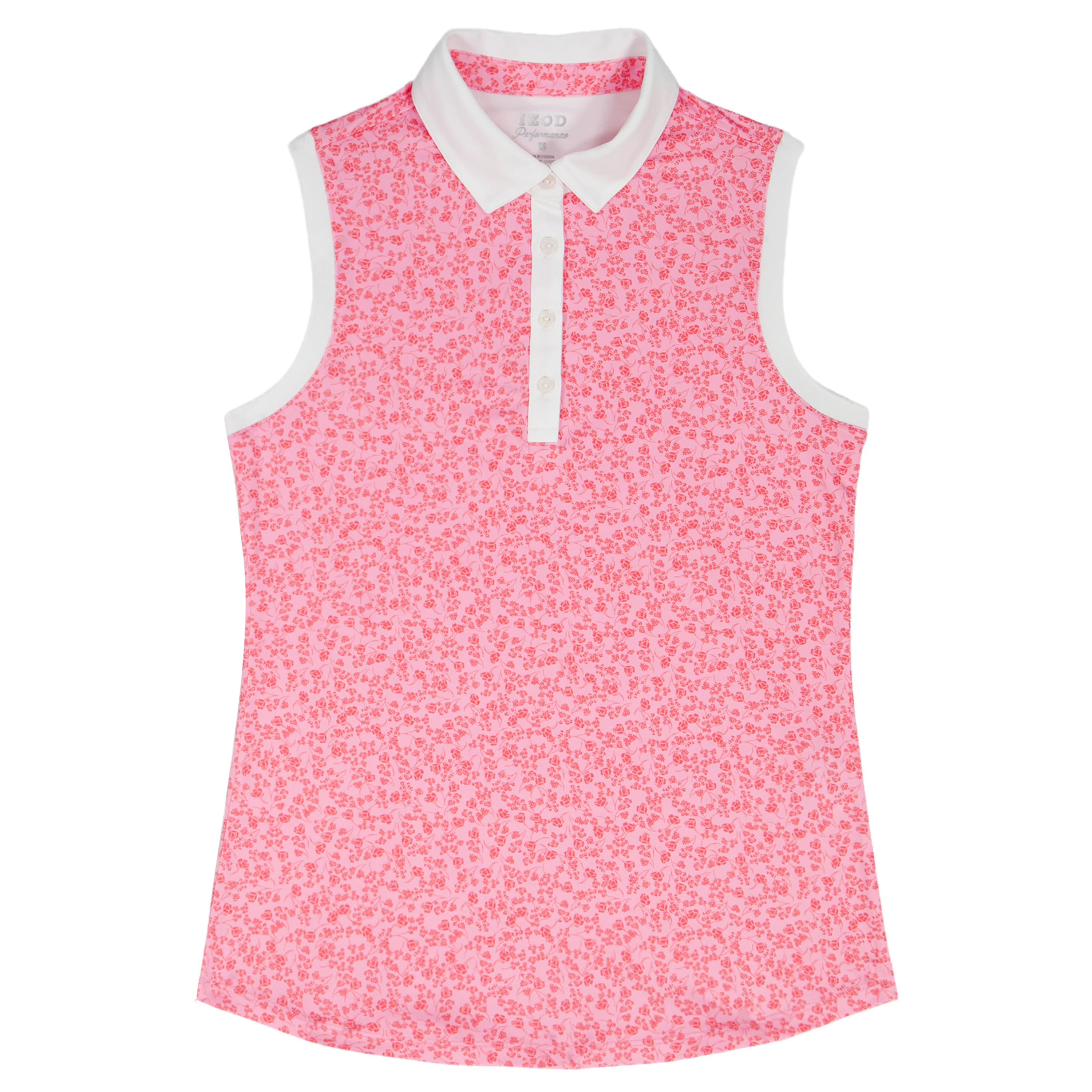 ALLY PRINTED SLEEVELESS POLO - PRISM PINK - Image 5