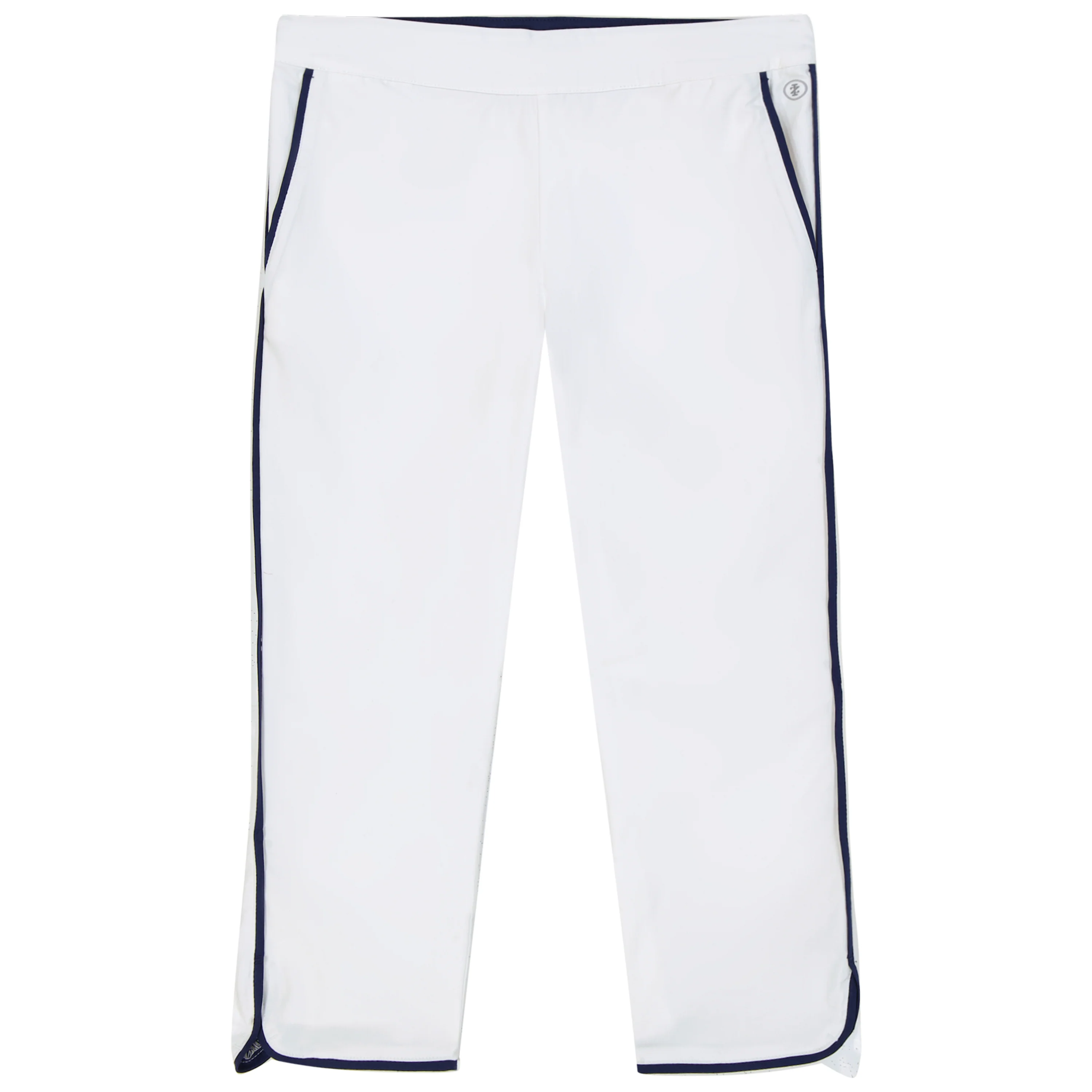 BILLIE PIPED SOLID CAPRI PANT - BRIGHT WHITE - Image 4