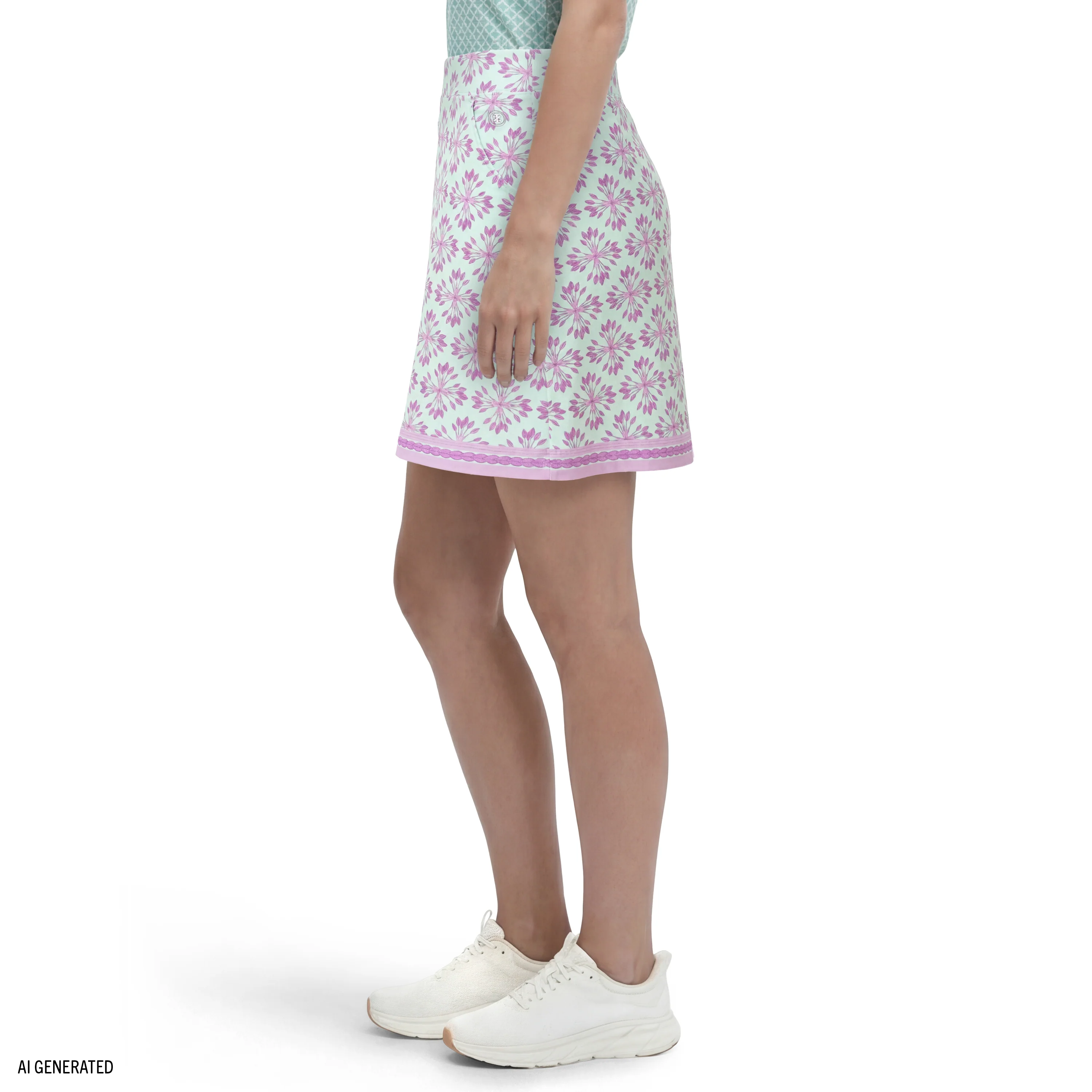 BREE PRINTED SKORT - YUCCA - Image 3