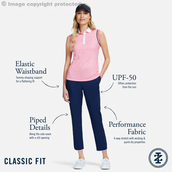 CANDI PIPED PANTS - HOT PINK - Image 6