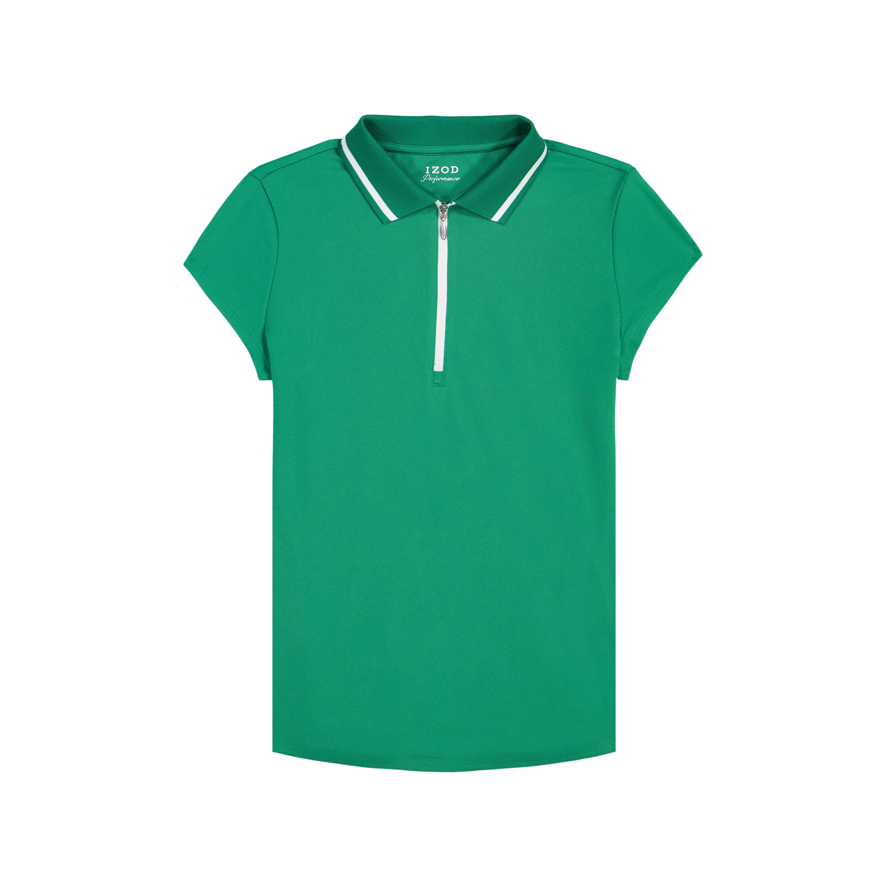 CHLOE COURTSIDE CAP SLEEVE POLO - GREENLAKE - Image 5