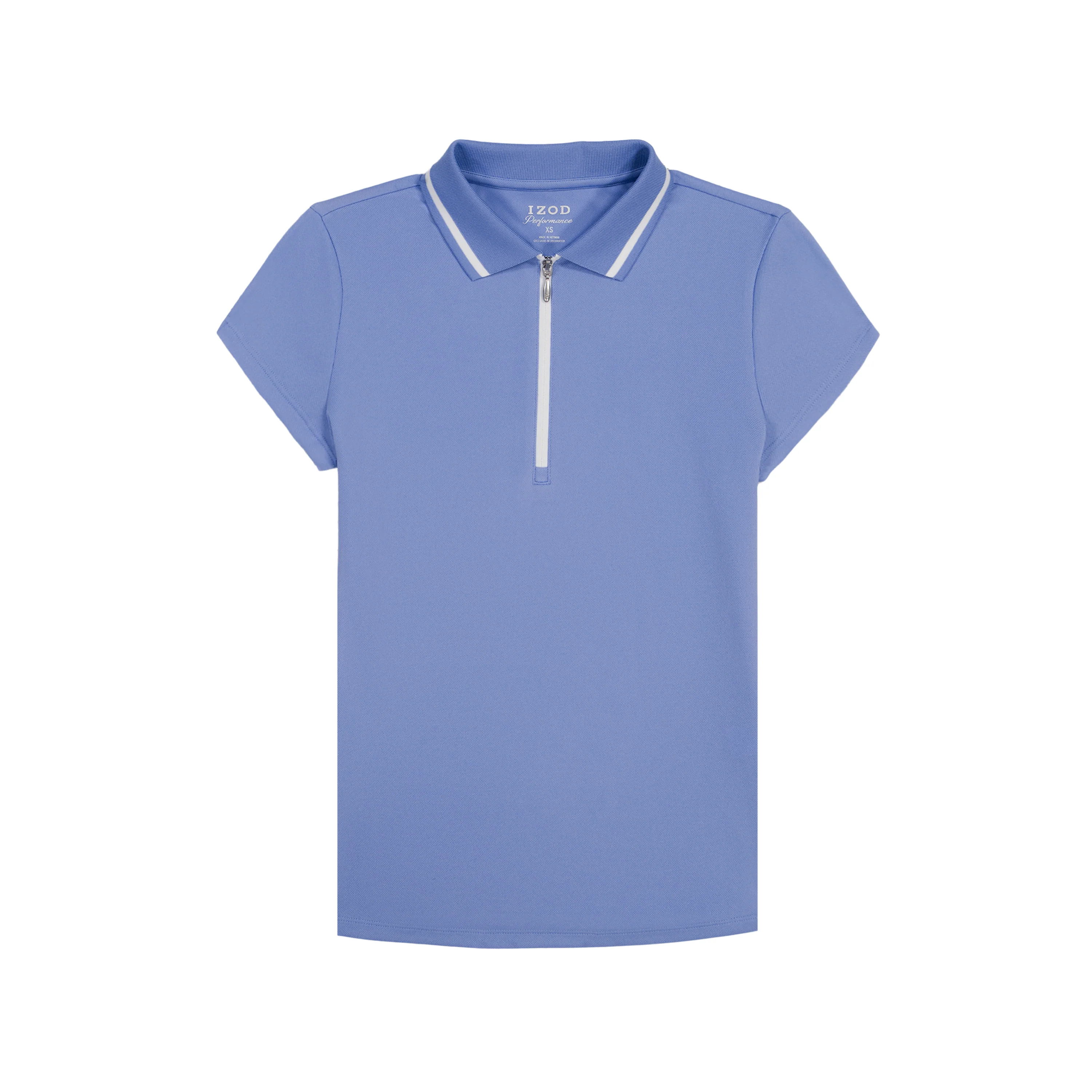 CHLOE COURTSIDE CAP SLEEVE POLO - HYDRANGEA - Image 5