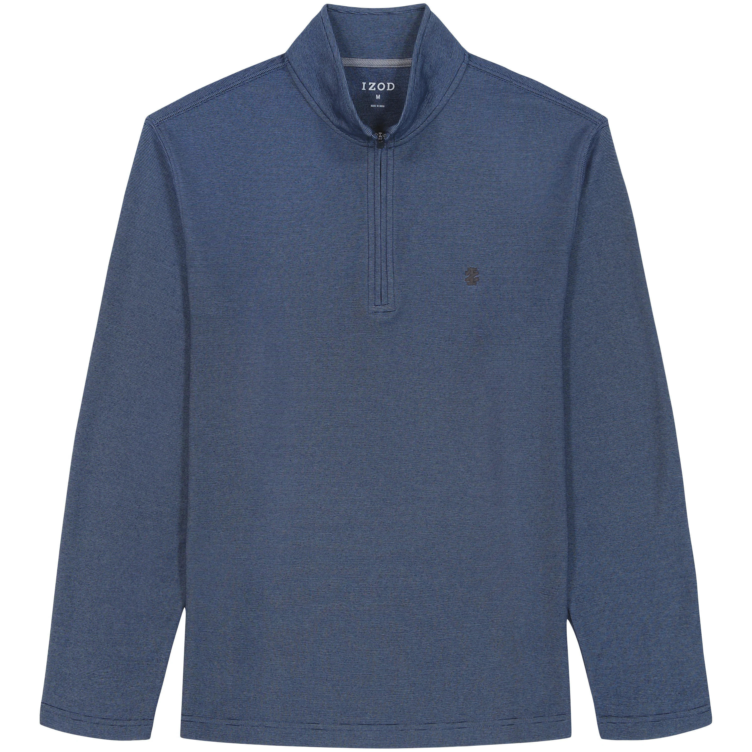 BIG & TALL PERFORMANCE COMFORT 1/4 ZIP - NAVY - Image 4