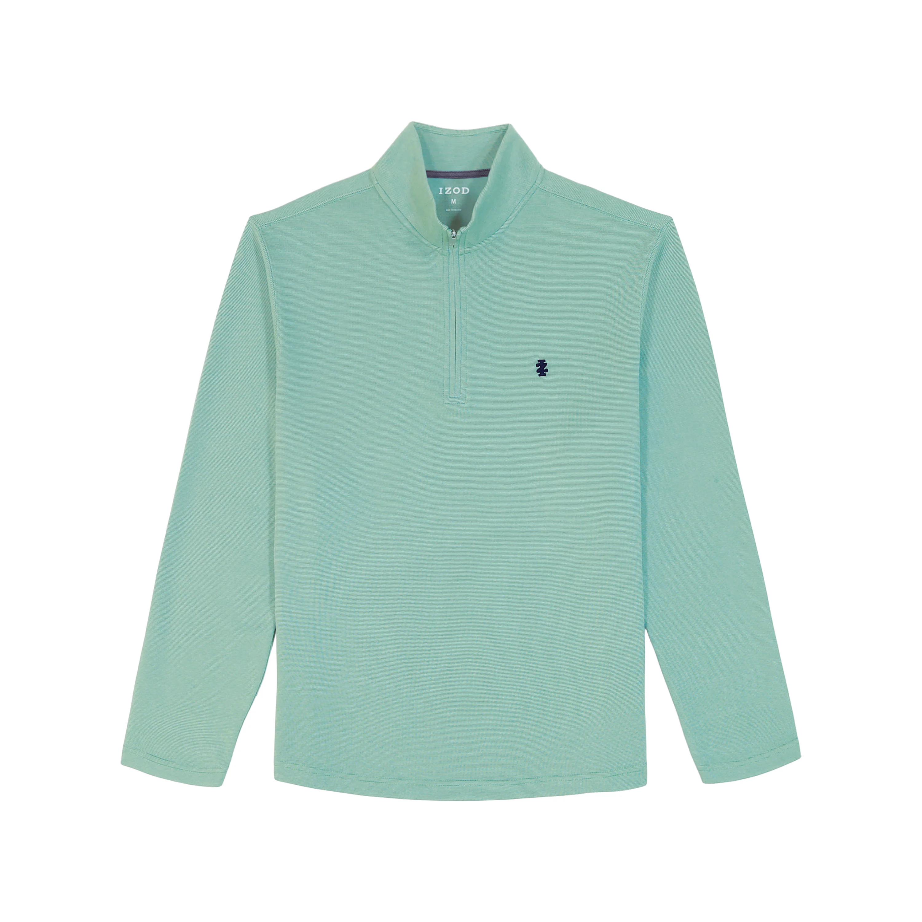 PERFORMANCE COMFORT FEEDER STRIPE 1/4 ZIP - BERYL GREEN - Image 5