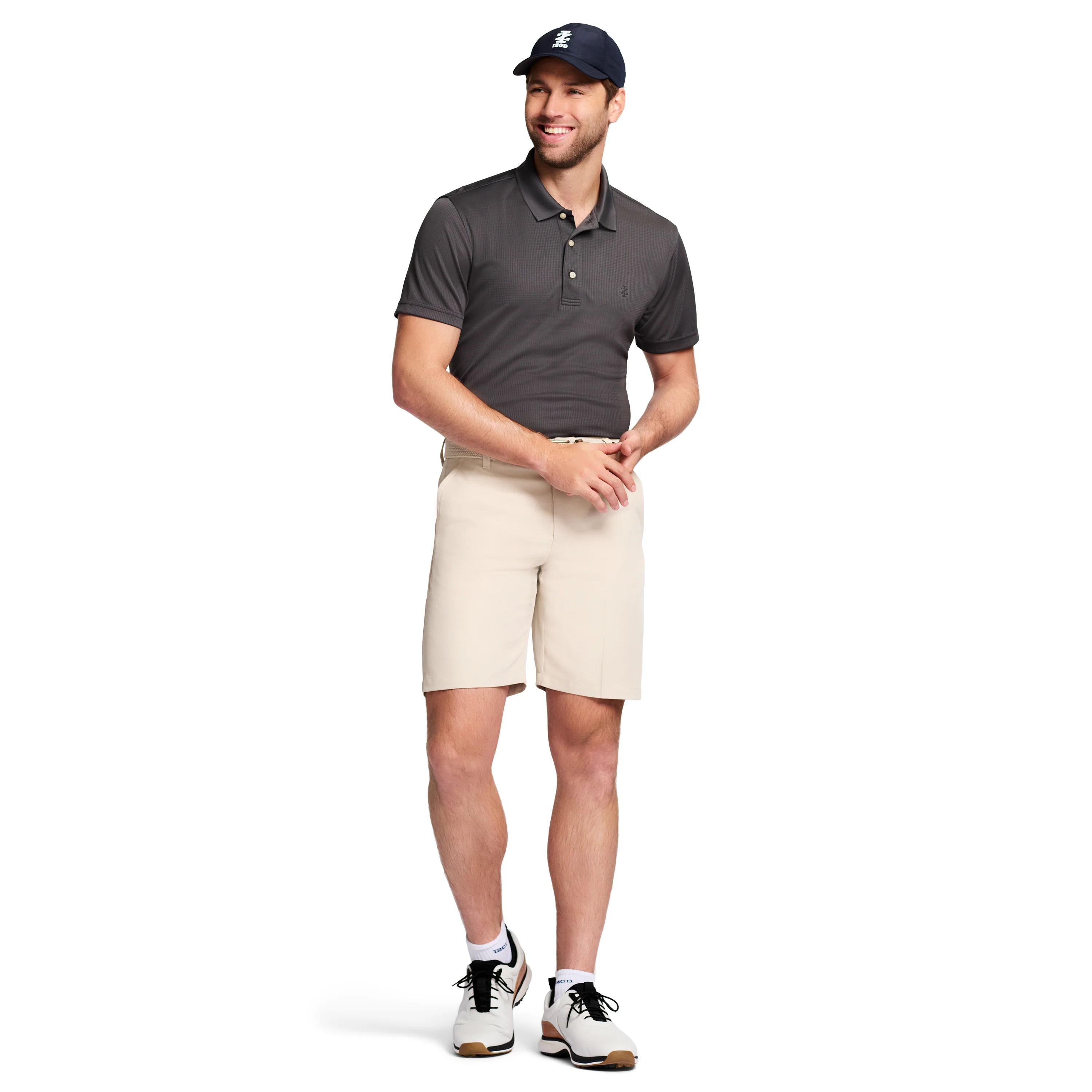 GOLF 9.5" MICRO POLY CLASSIC FIT SHORT - STONEDUST - Image 4