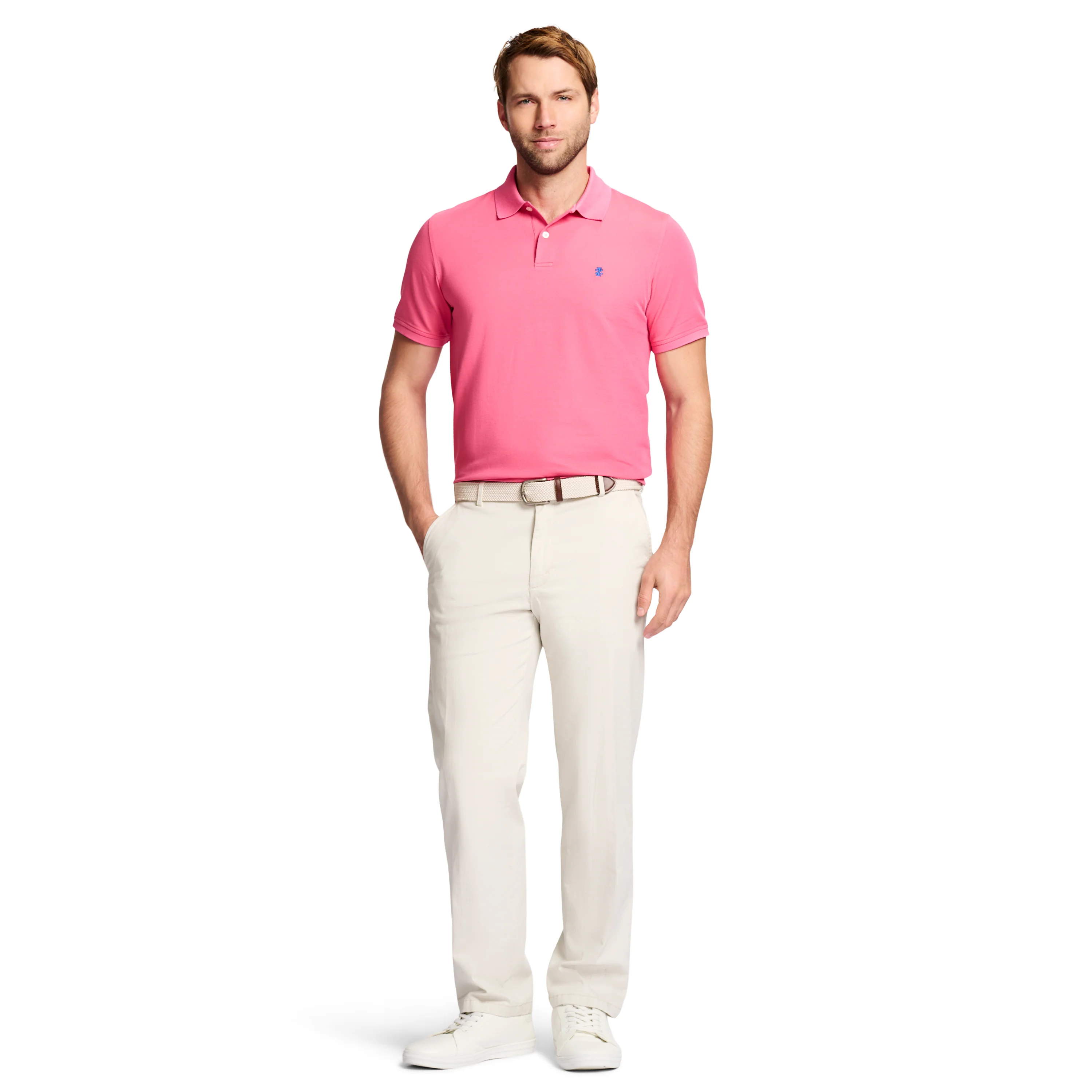 SALTWATER FLAT FRONT CHINO PANT STRAIGHT - SILVER BIRCH - Image 4