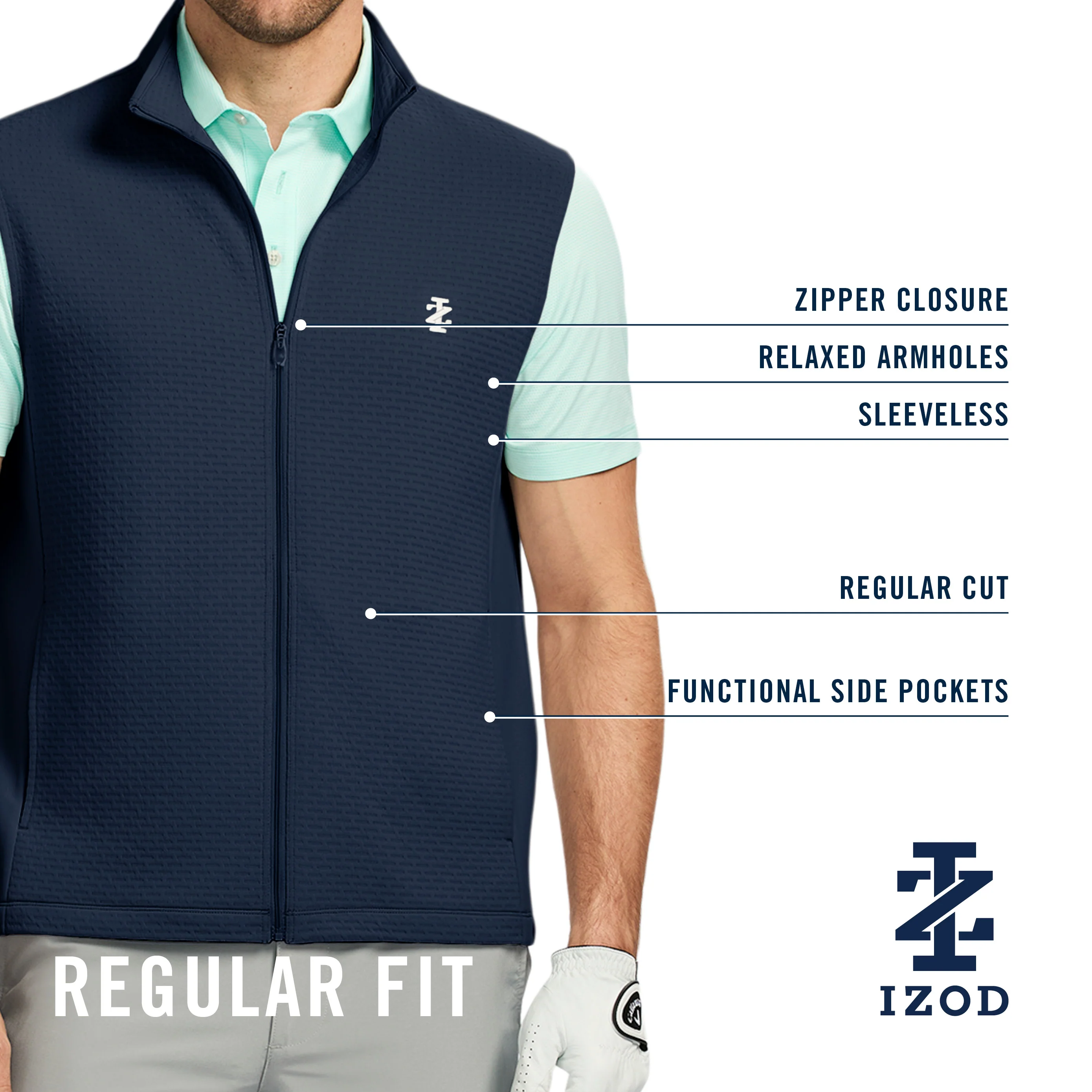GOLF HYDRASHIELD VEST - HARBOR MIST - Image 5