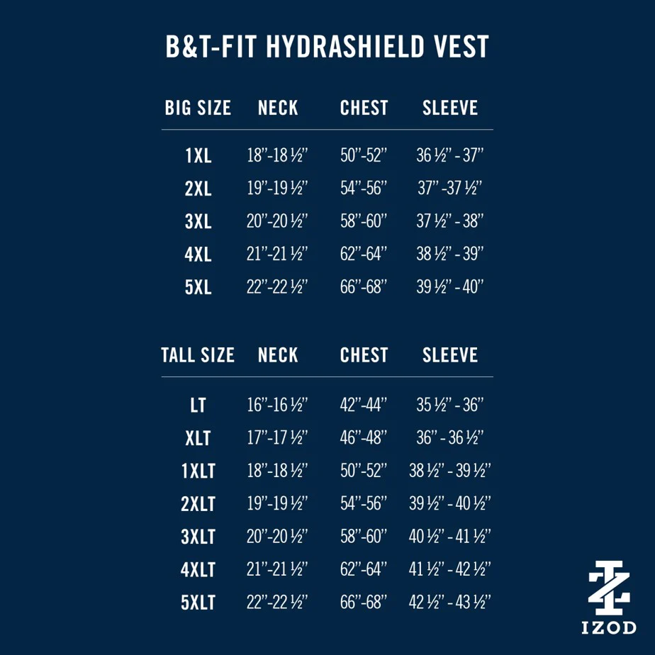 BIG & TALL GOLF HYDRASHIELD VEST - BLACK - Image 6