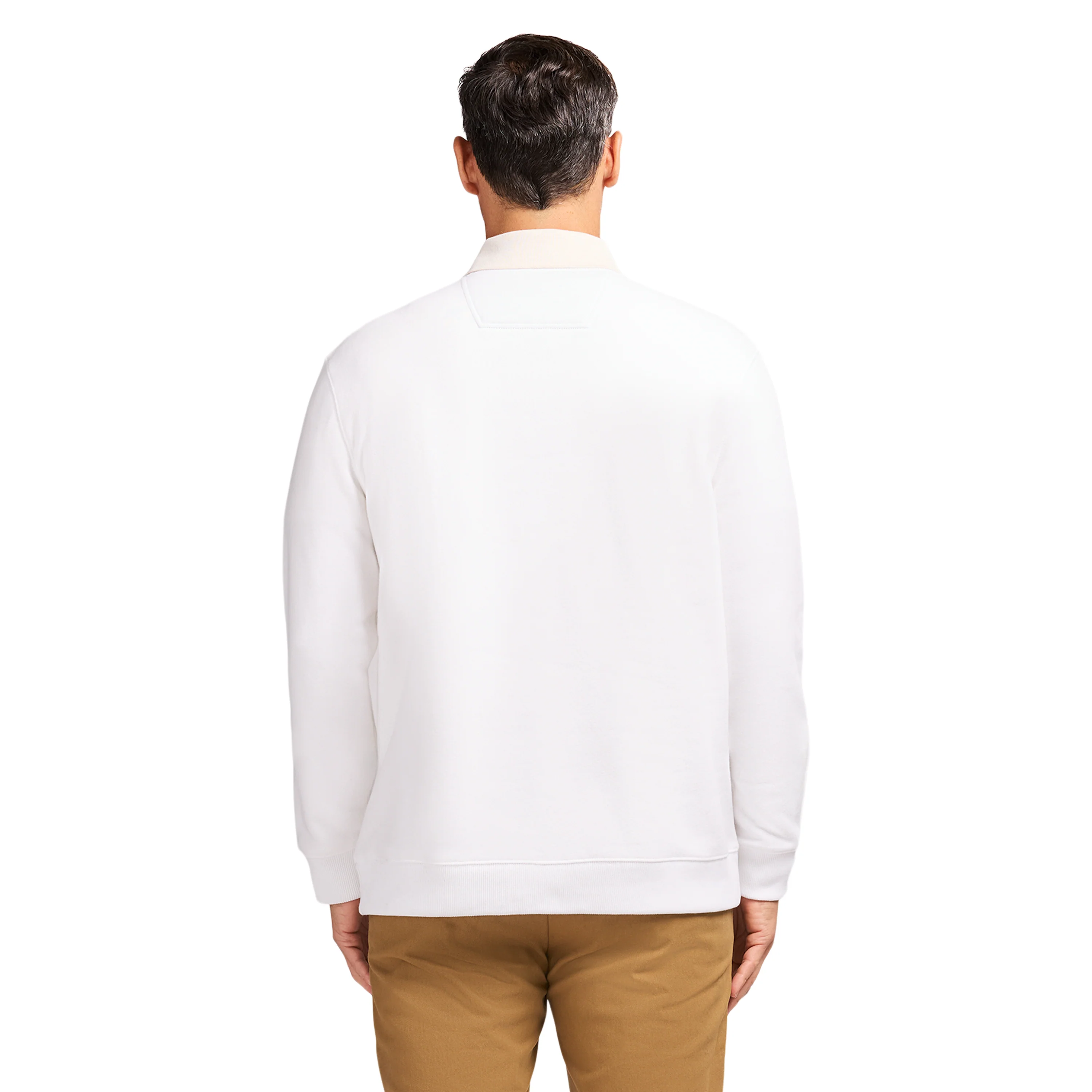 ADVANTAGE PERFORMANCE CREWNECK FLEECE - BRIGHT WHITE - Image 3