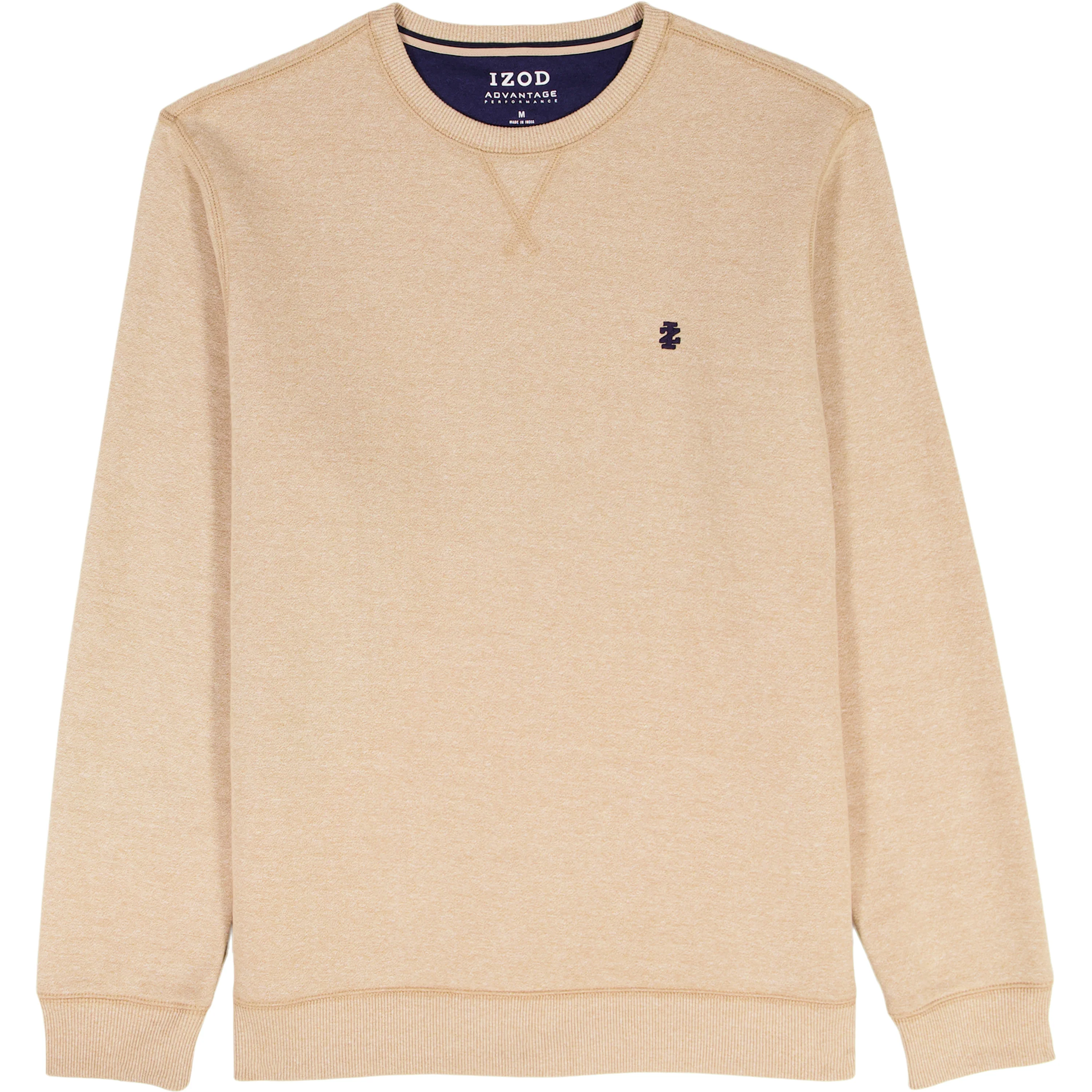 BIG & TALL ADVANTAGE PERFORMANCE CREWNECK FLEECE - CAMEL HTHR - Image 7