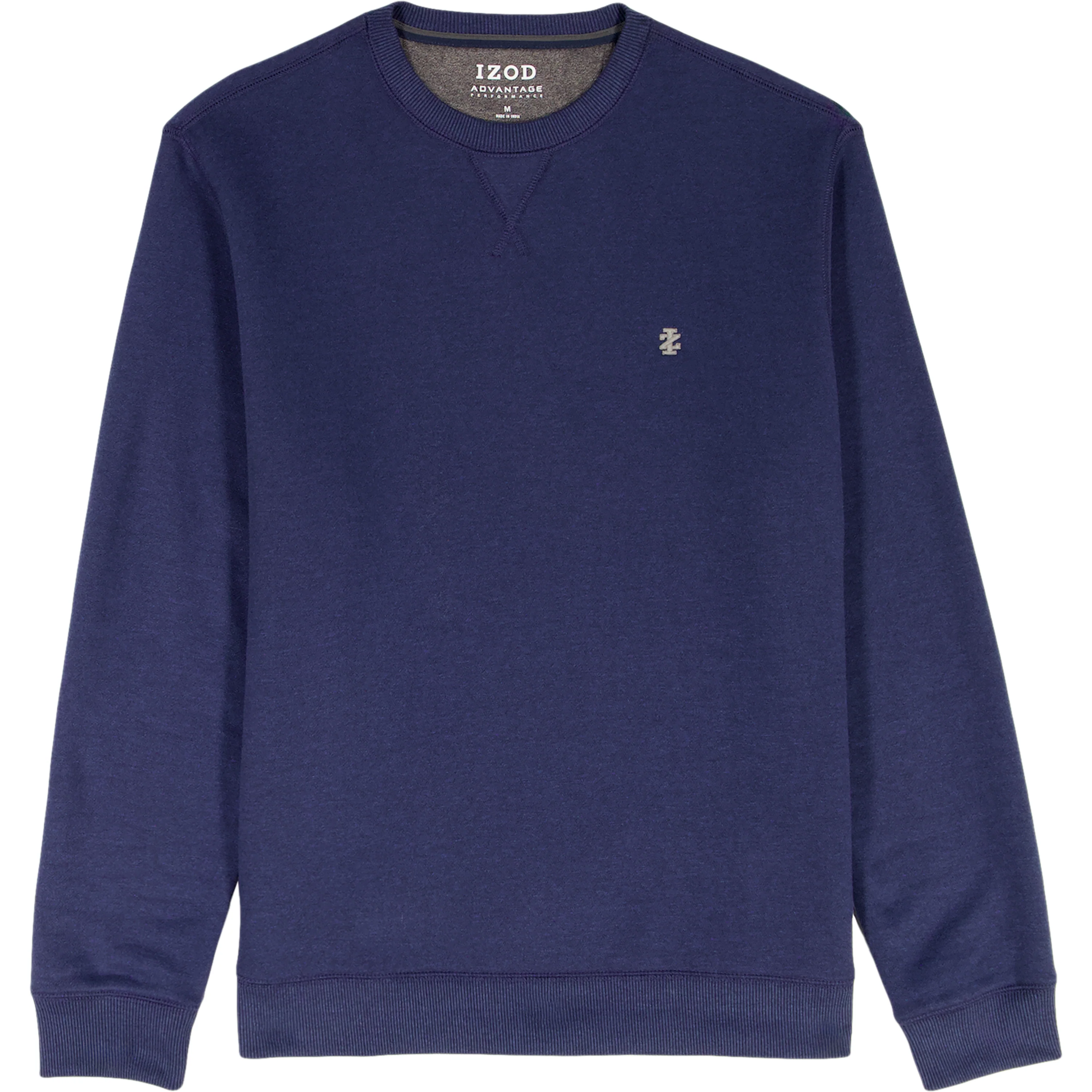 BIG & TALL ADVANTAGE PERFORMANCE CREWNECK FLEECE - NAVY BLAZER - Image 4