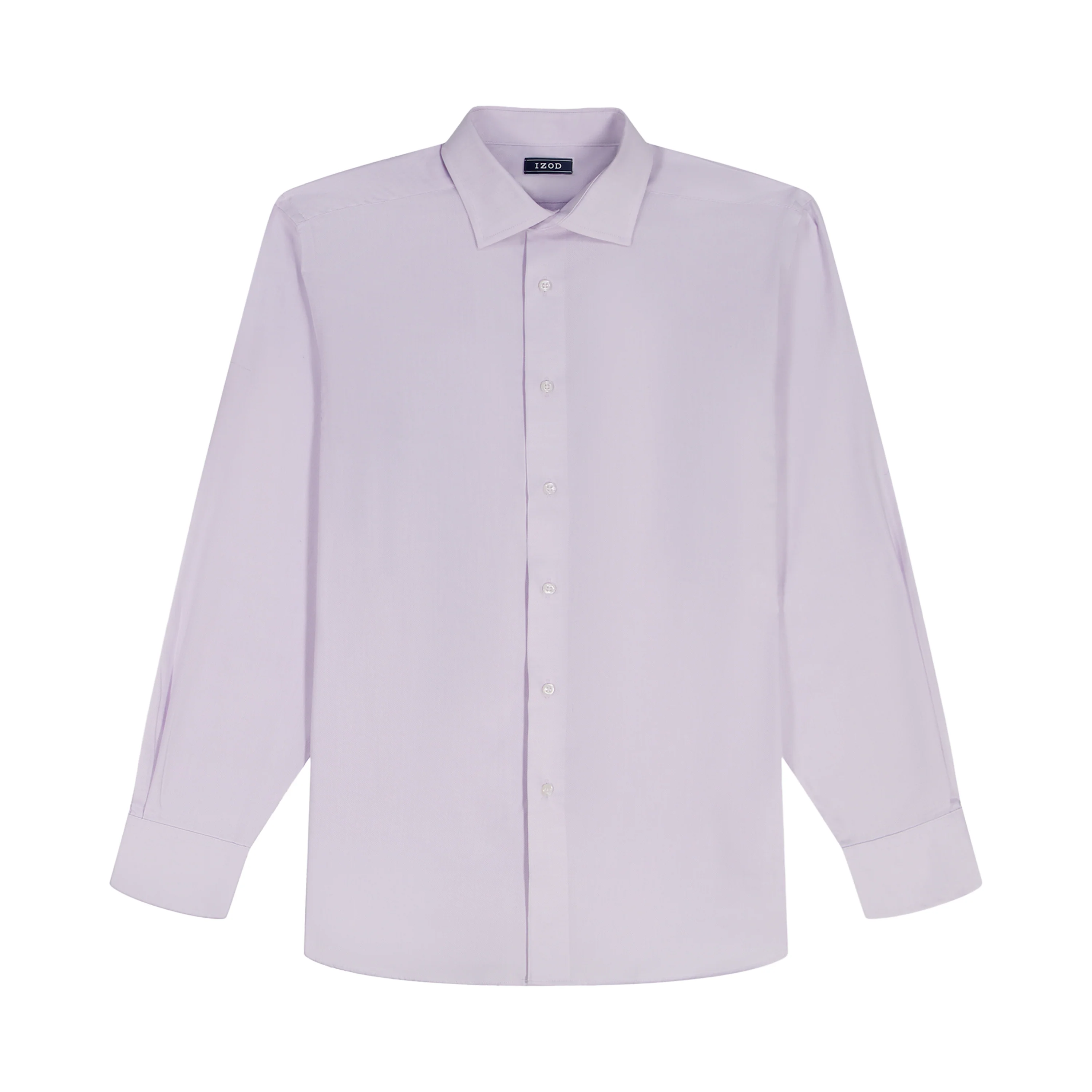 BIG & TALL ROYAL TEXTURE L/S BUTTON-DOWN DRESS SHIRT - PASTEL LILAC - Image 6