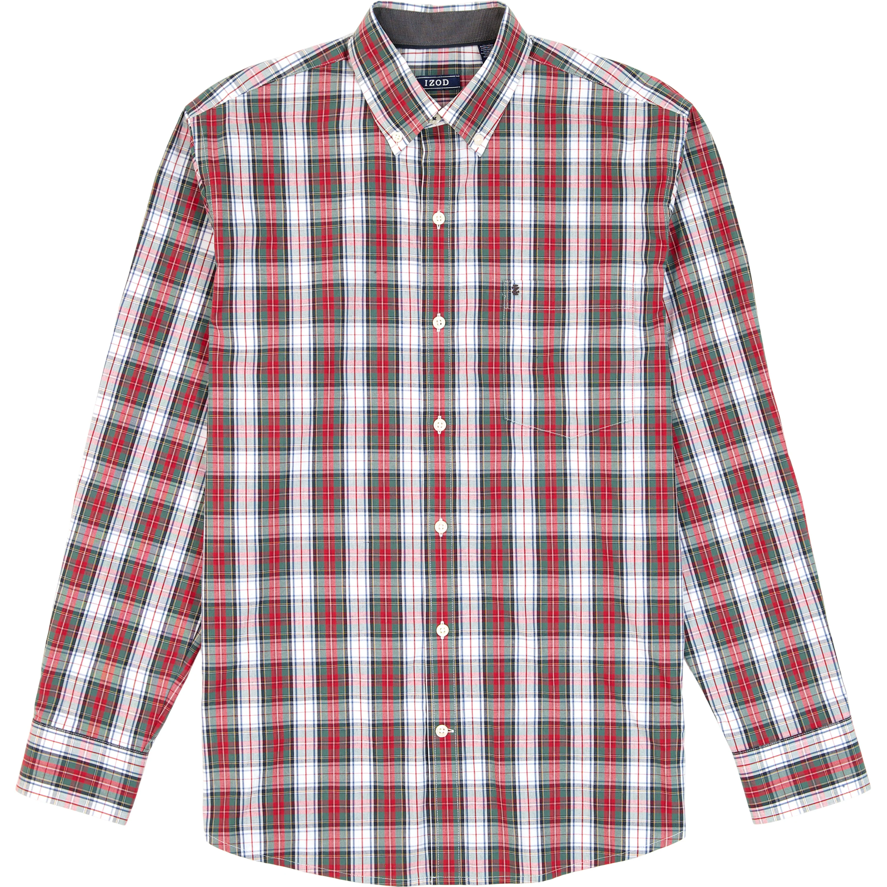 BIG & TALL HOLIDAY TARTAN L/S SHIRT - SCARLET SAGE - Image 4