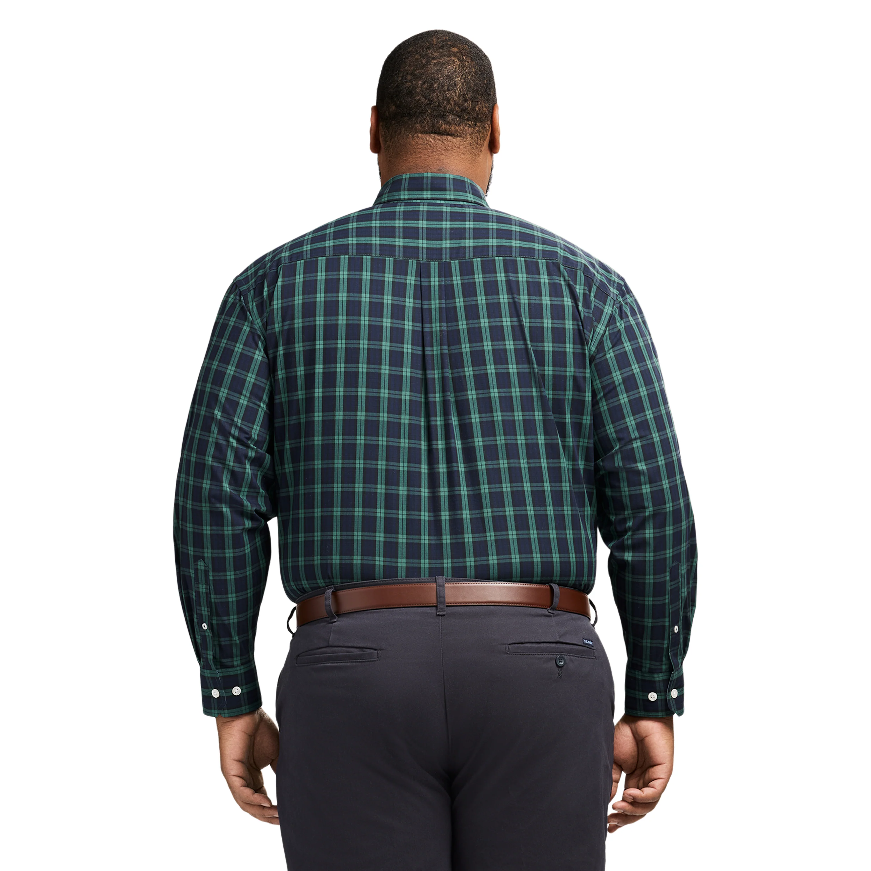 BIG & TALL HOLIDAY TARTAN L/S SHIRT - BLACK - Image 3