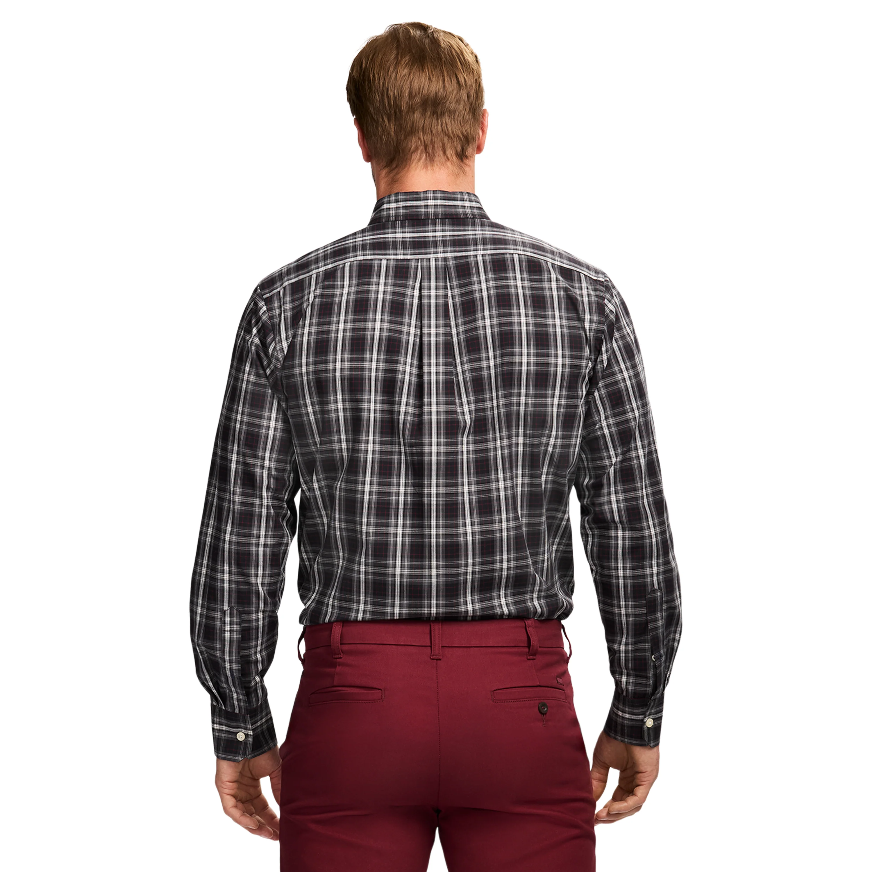HOLIDAY TARTAN L/S SHIRT - BLACK - Image 3