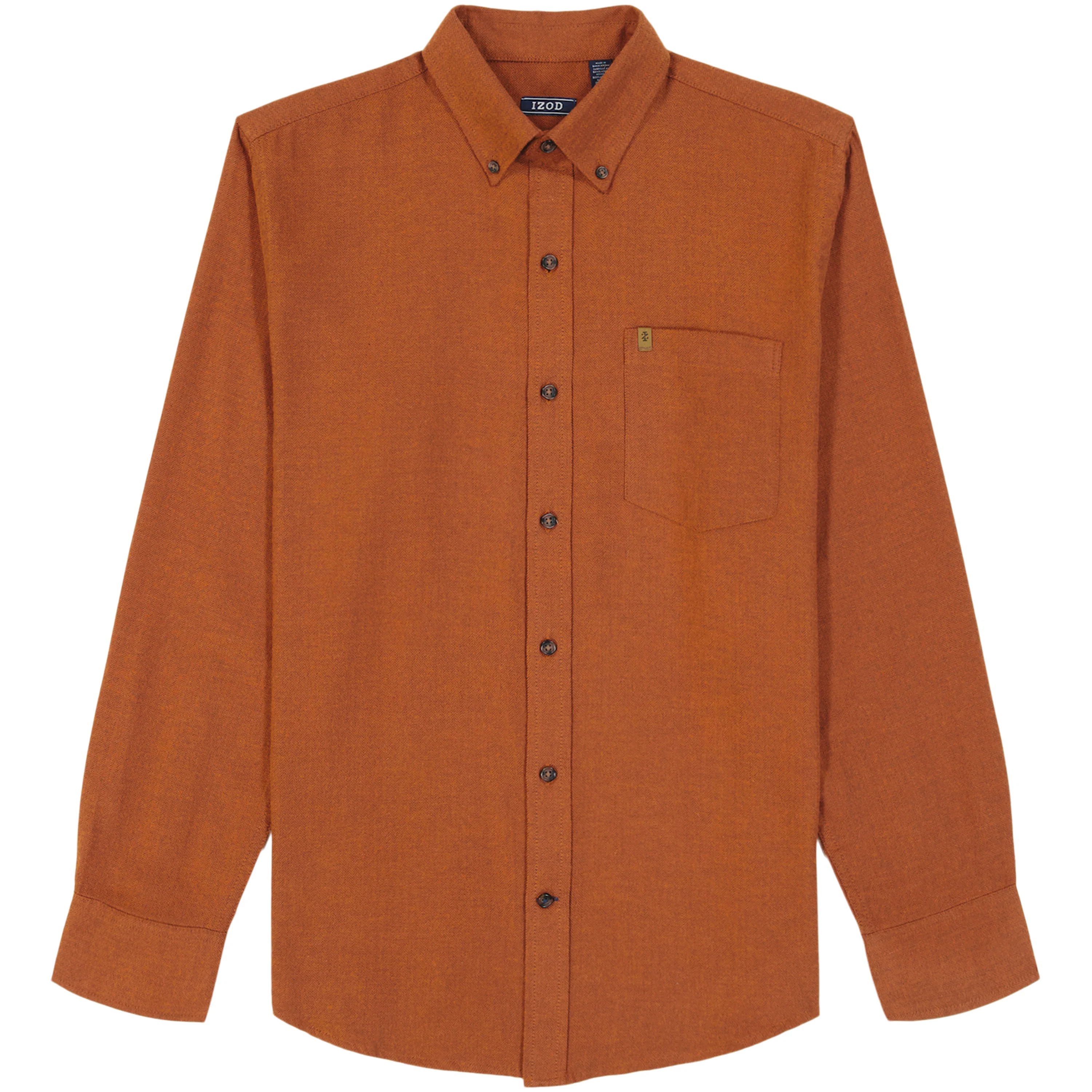 STRATTON FLANNEL L/S SHIRT - BOMBAY BROWN - Image 4
