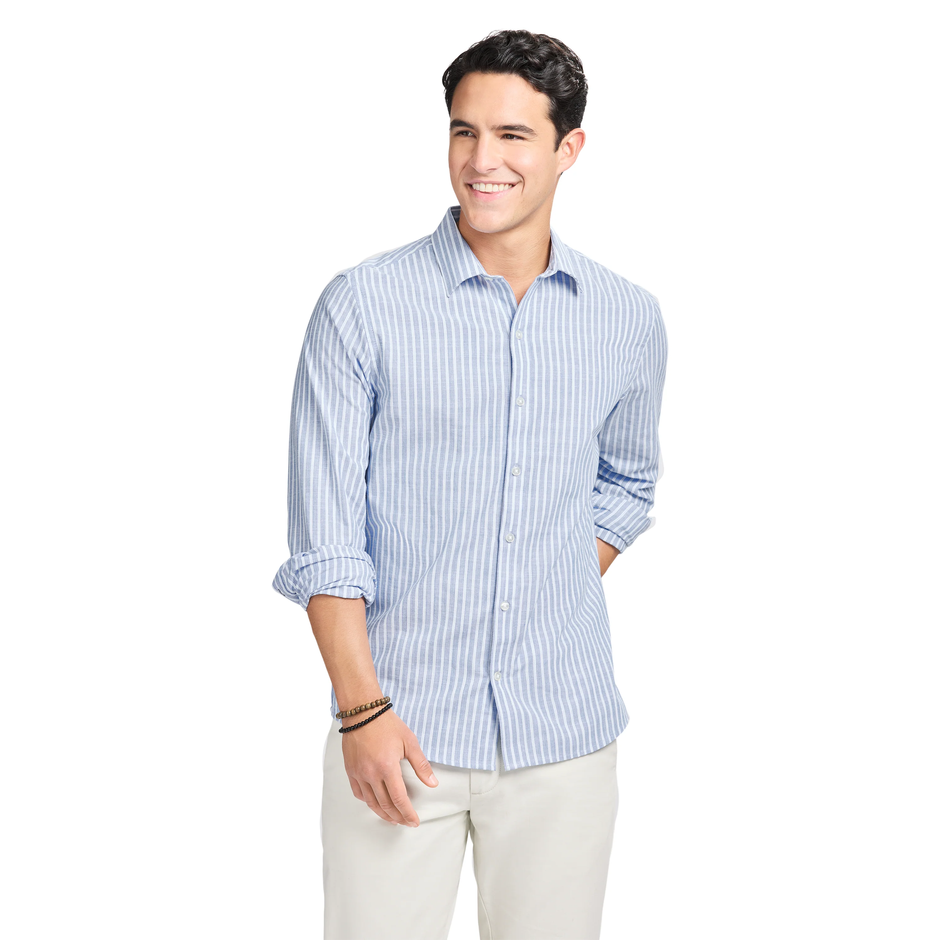 LUXURY SPORT L/S STRIPED SHIRT - REGATTA