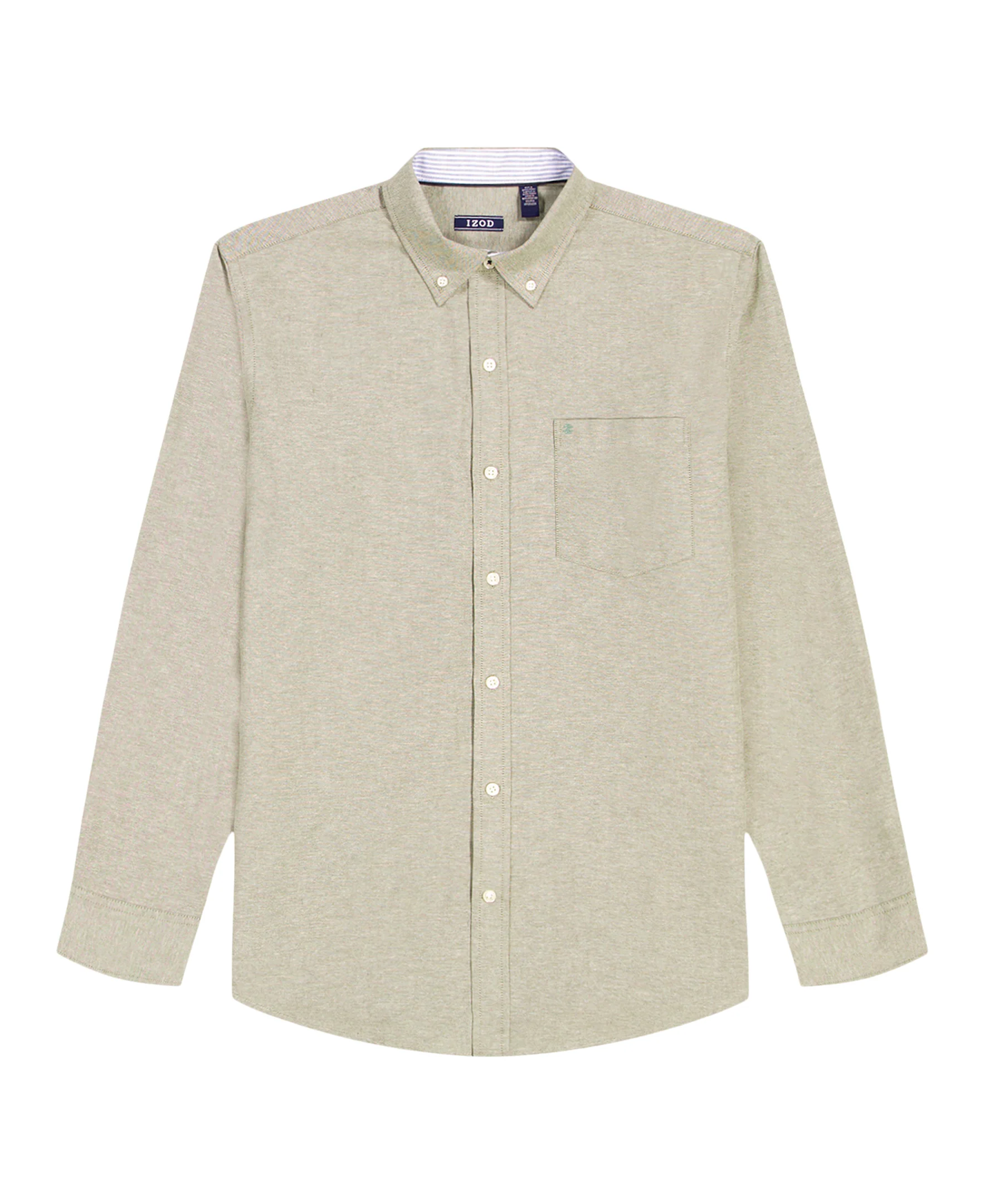 OXFORD L/S SHIRT - THYME - Image 4