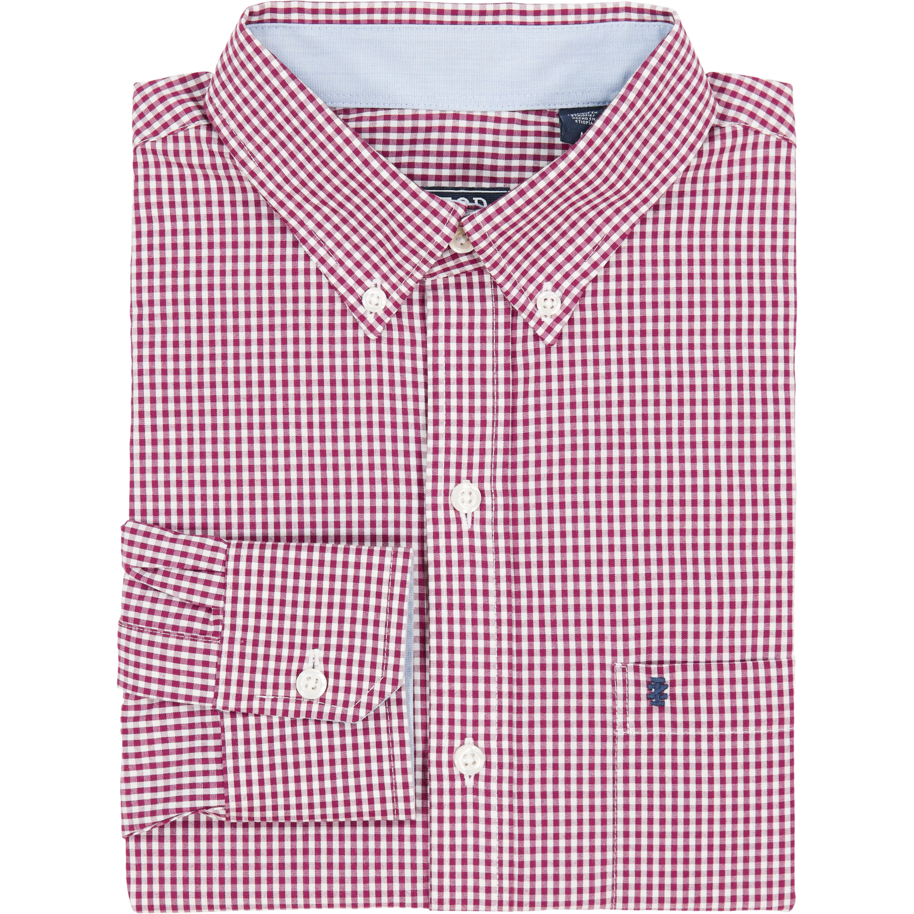 PERFORMANCE COMFORT L/S GINGHAM SHIRT - BIKING RED - Image 5