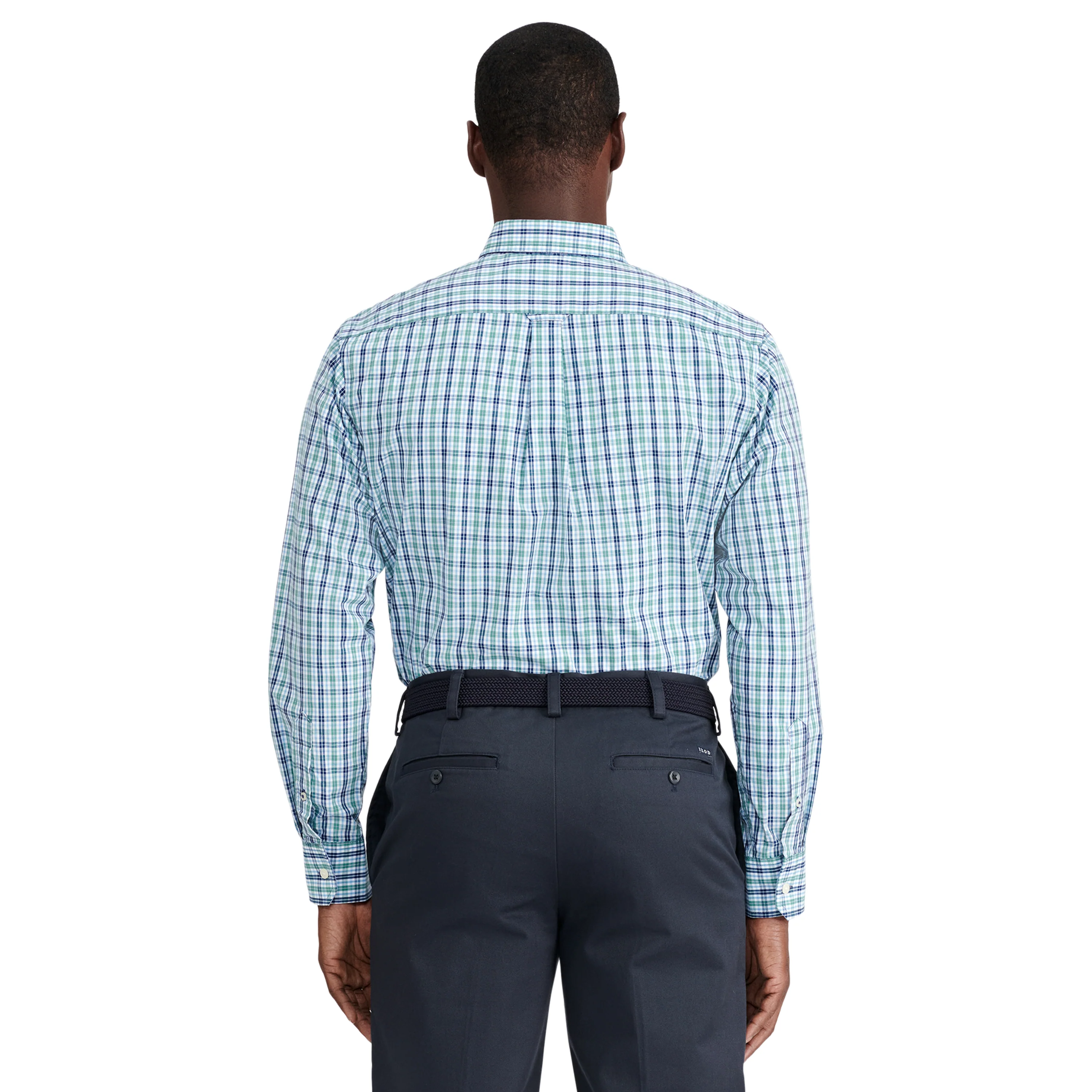 PERFORMANCE COMFORT L/S PLAID SHIRT - DEEP SEA - Image 3