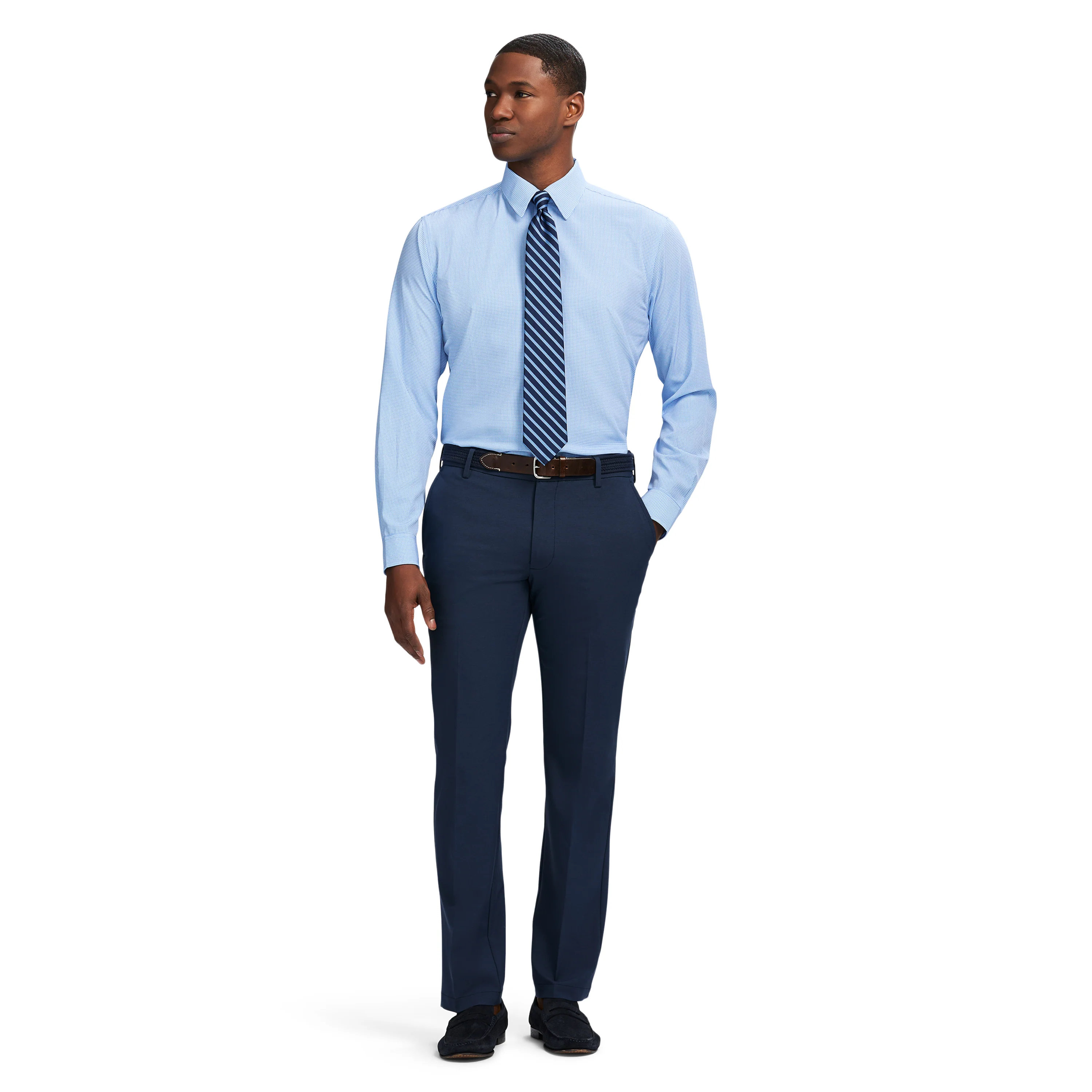 TRAVELER L/S DRESS SHIRT - TH JAB BLUE - Image 3