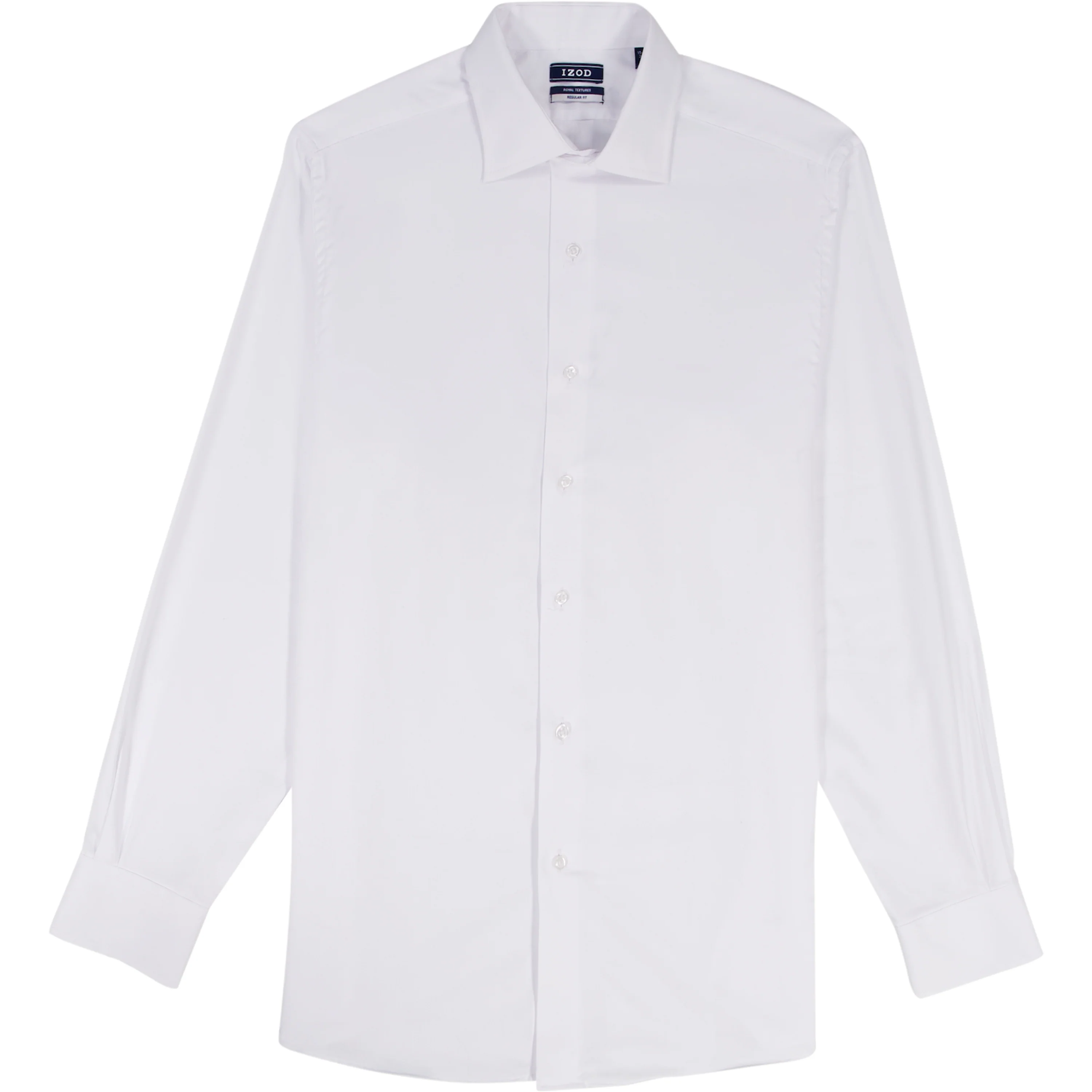 ROYAL TEXTURE L/S DRESS SHIRT - BRIGHT WHITE