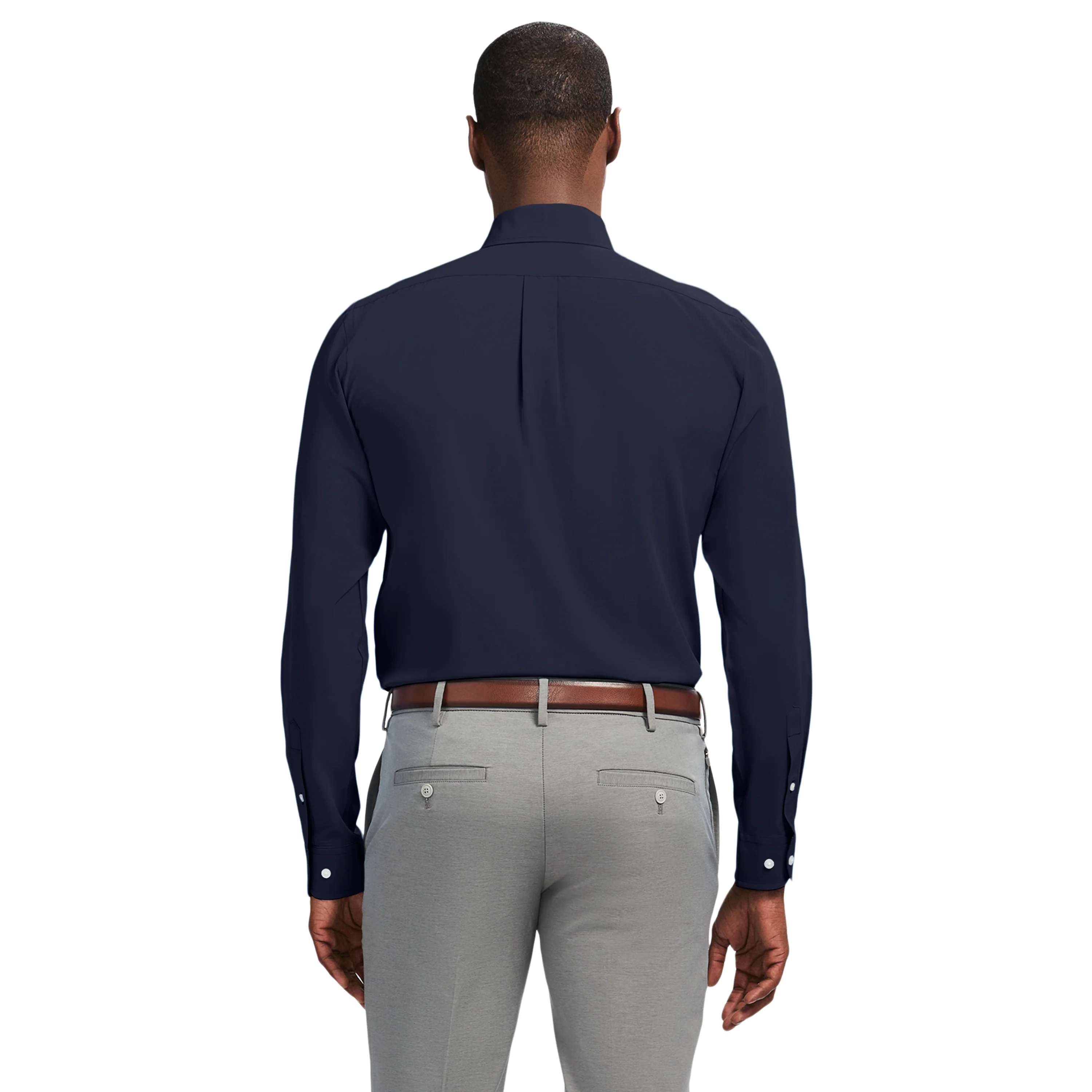 TRAVELER L/S DRESS SHIRT - NAVY BLAZER - Image 4