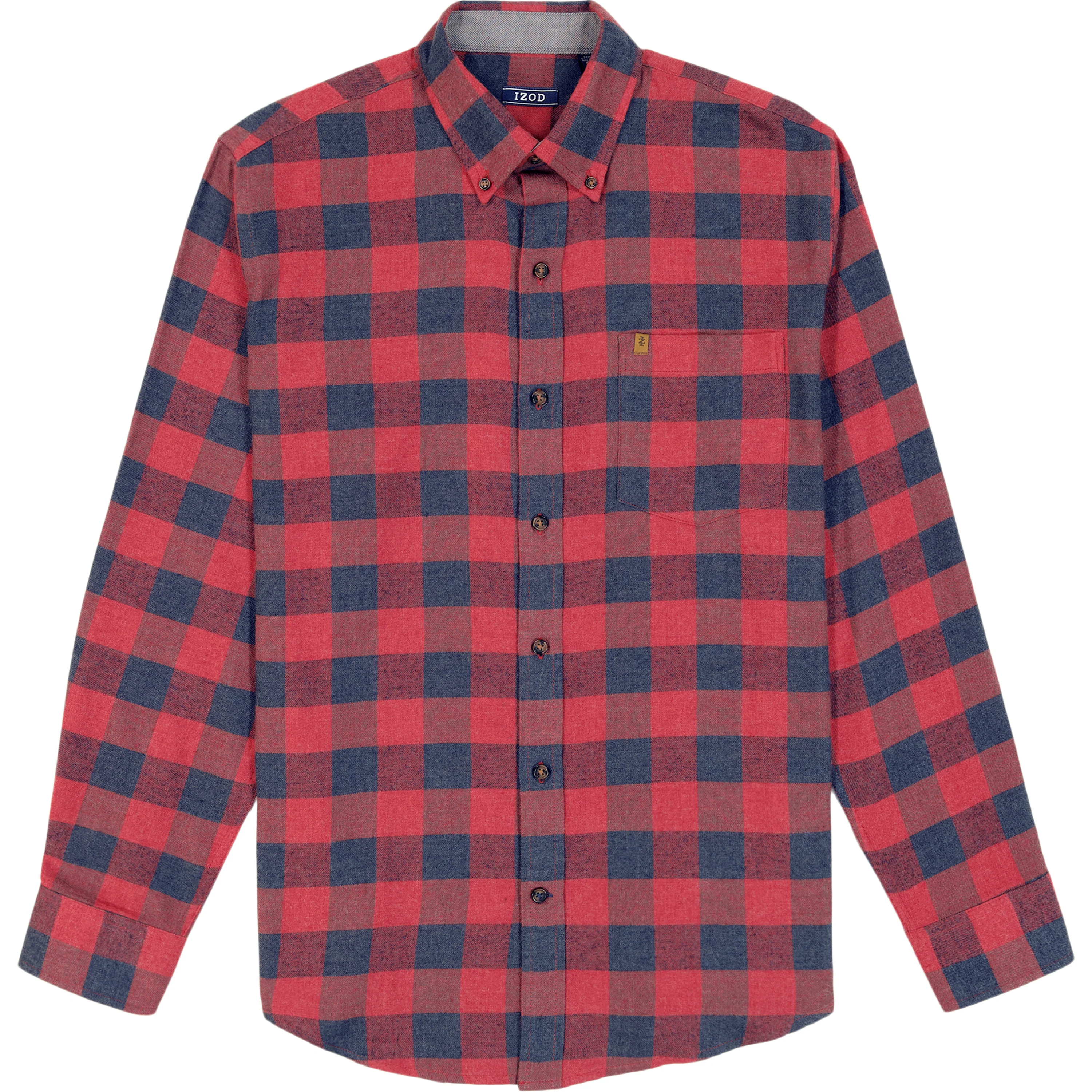 STRATTON FLANNEL L/S PLAID SHIRT - SUNDRIED TOMATO - Image 4