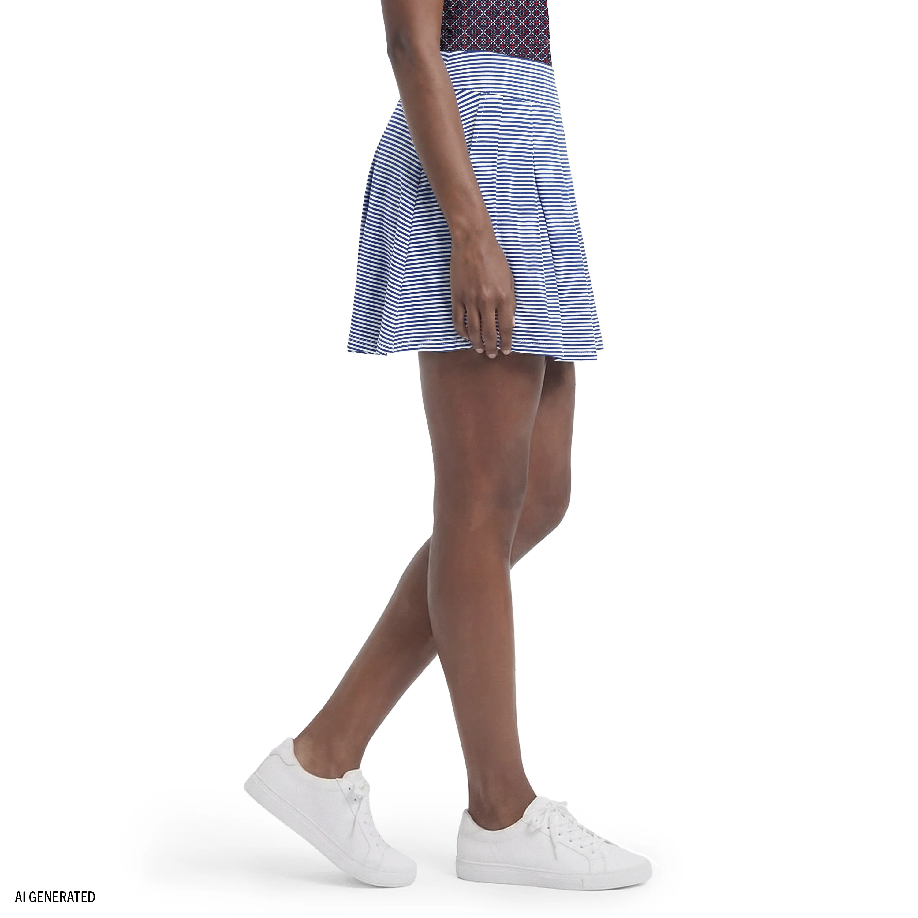 PAULINE PLEATED PULL-ON SKORT - SODALITE BLUE - Image 3