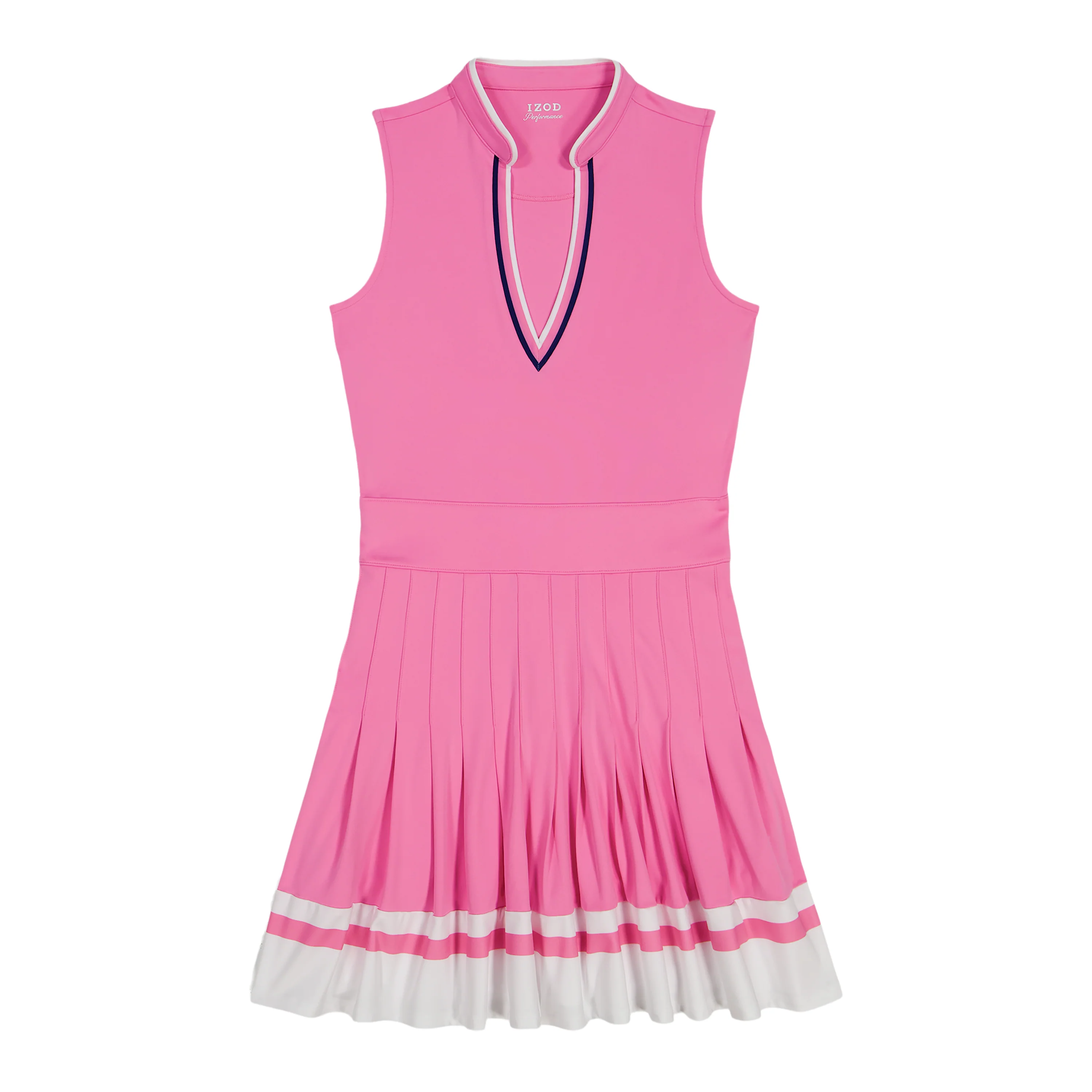 RALLY V-NECK PLEATED DRESS - SACHET PINK - Image 5