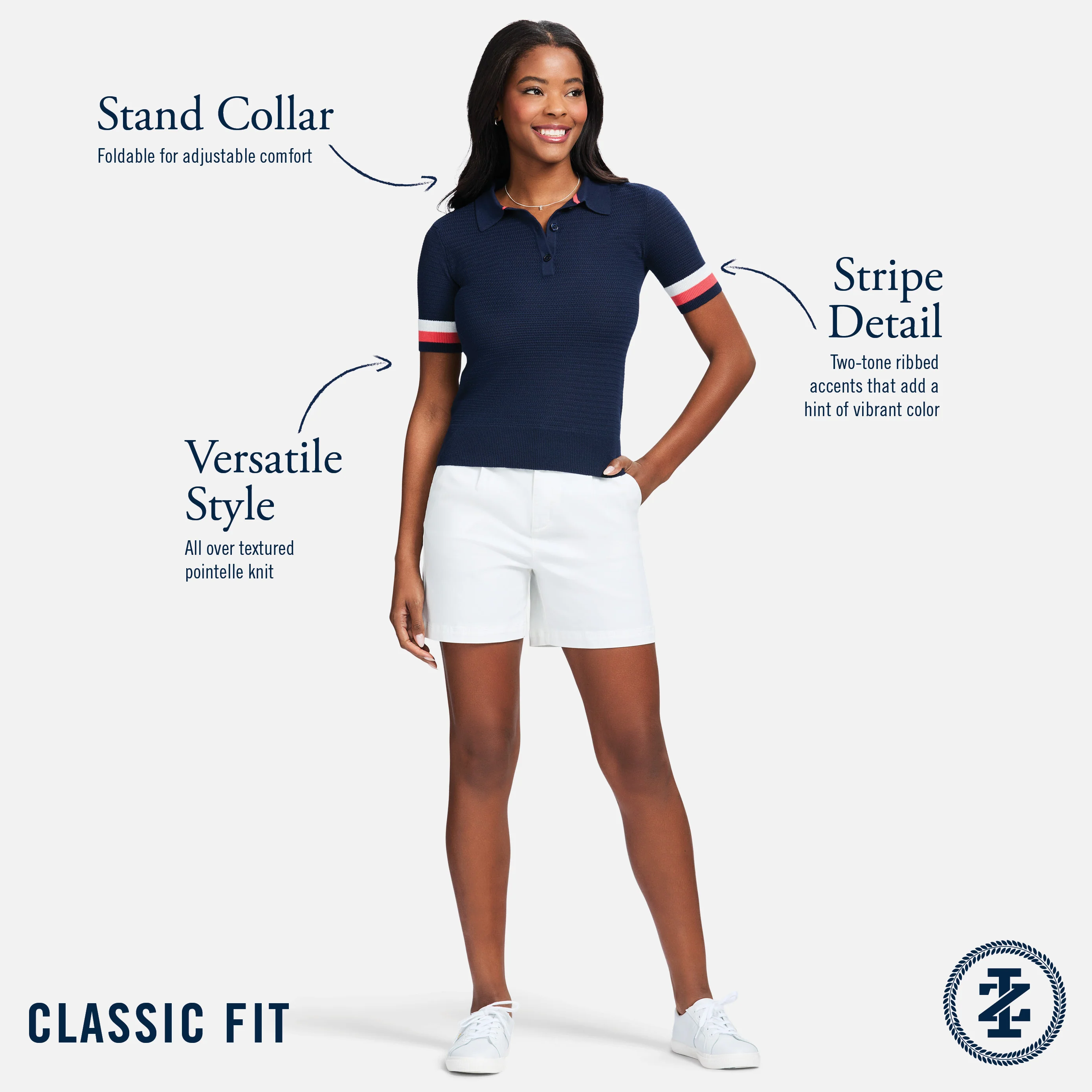 RAQUEL S/S SWEATER POLO - CAYENNE - Image 7