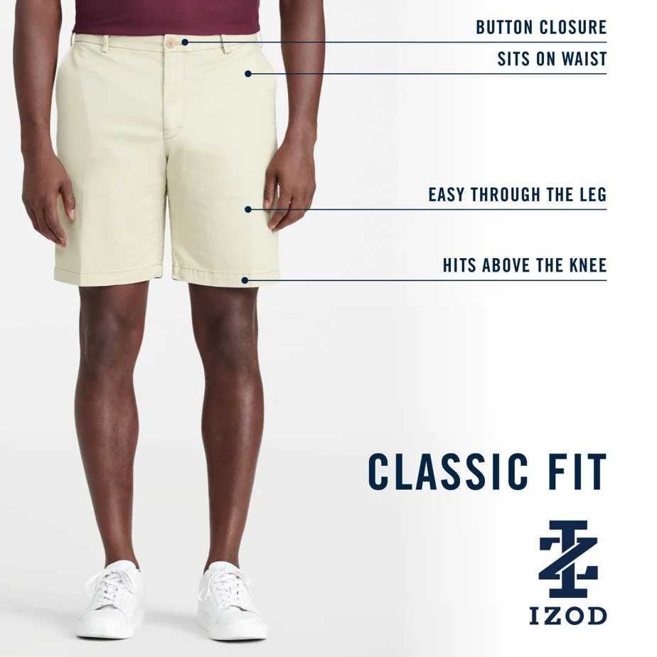 SALTWATER 9.5" FLAT FRONT CHINO SHORT - SALTWATER RED - Image 6