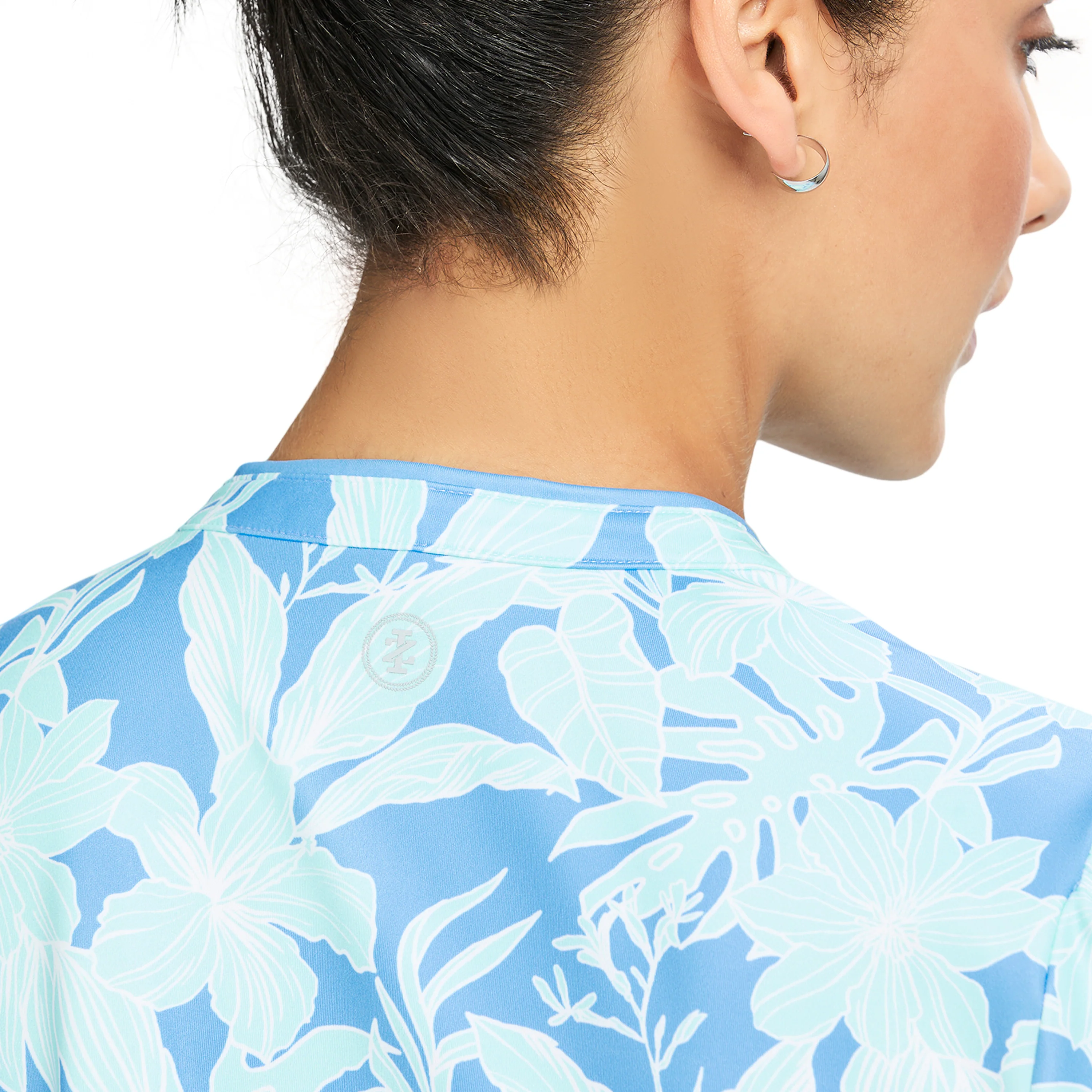 SARA S/S PRINTED DRESS - LITTLE BOY BLUE - Image 4