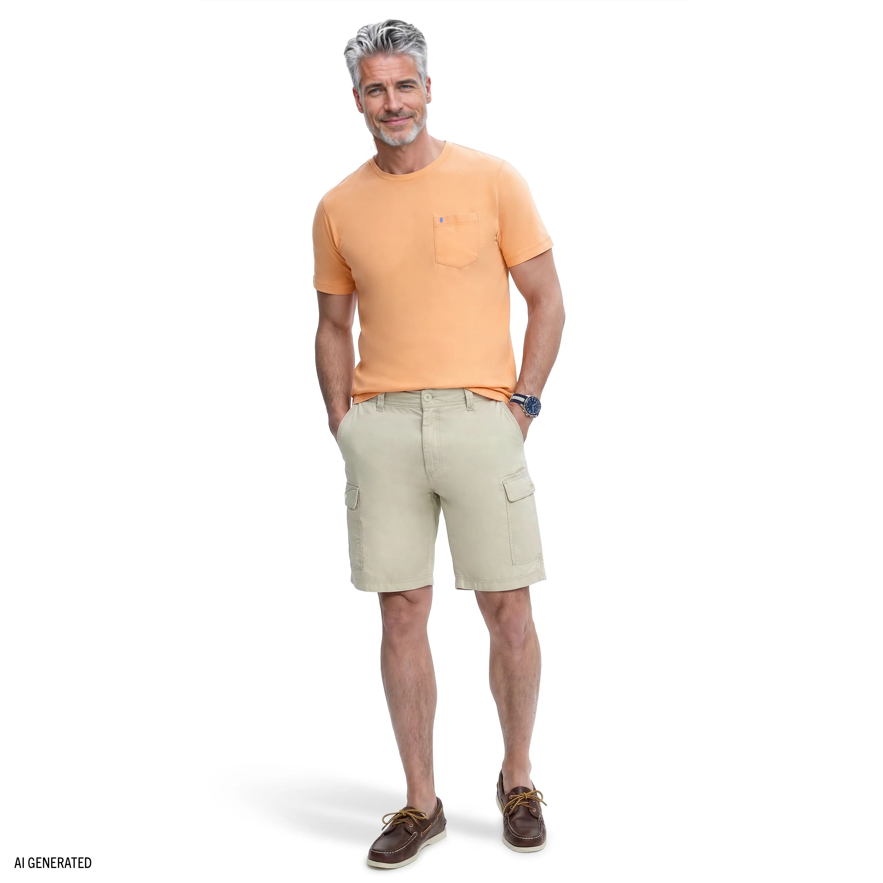 SALTWATER CARGO SHORT - SILVER BIRCH - Image 4