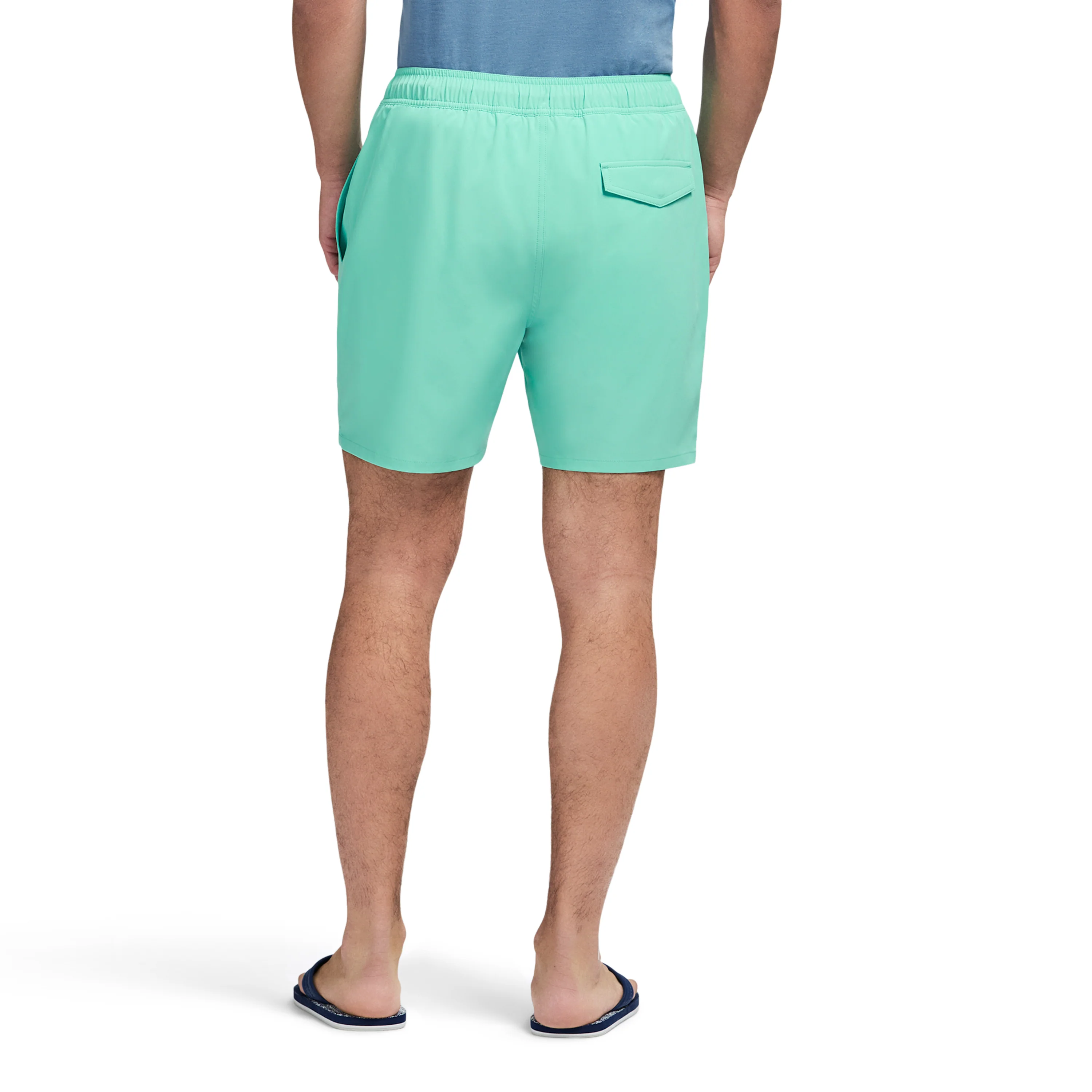 SALTWATER BEACH PERFORMANCE SWIM TRUNK - POOL BLUE - Image 3
