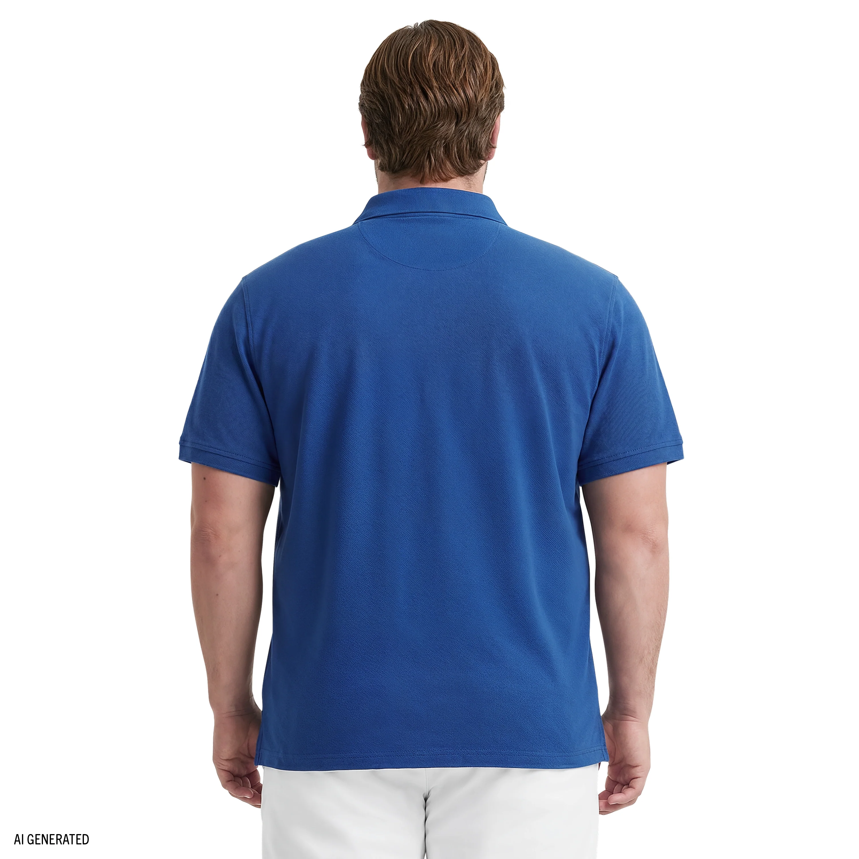 BIG & TALL ADVANTAGE PERFORMANCE SHORT SLEEVE POLO - TRUE BLUE - Image 4