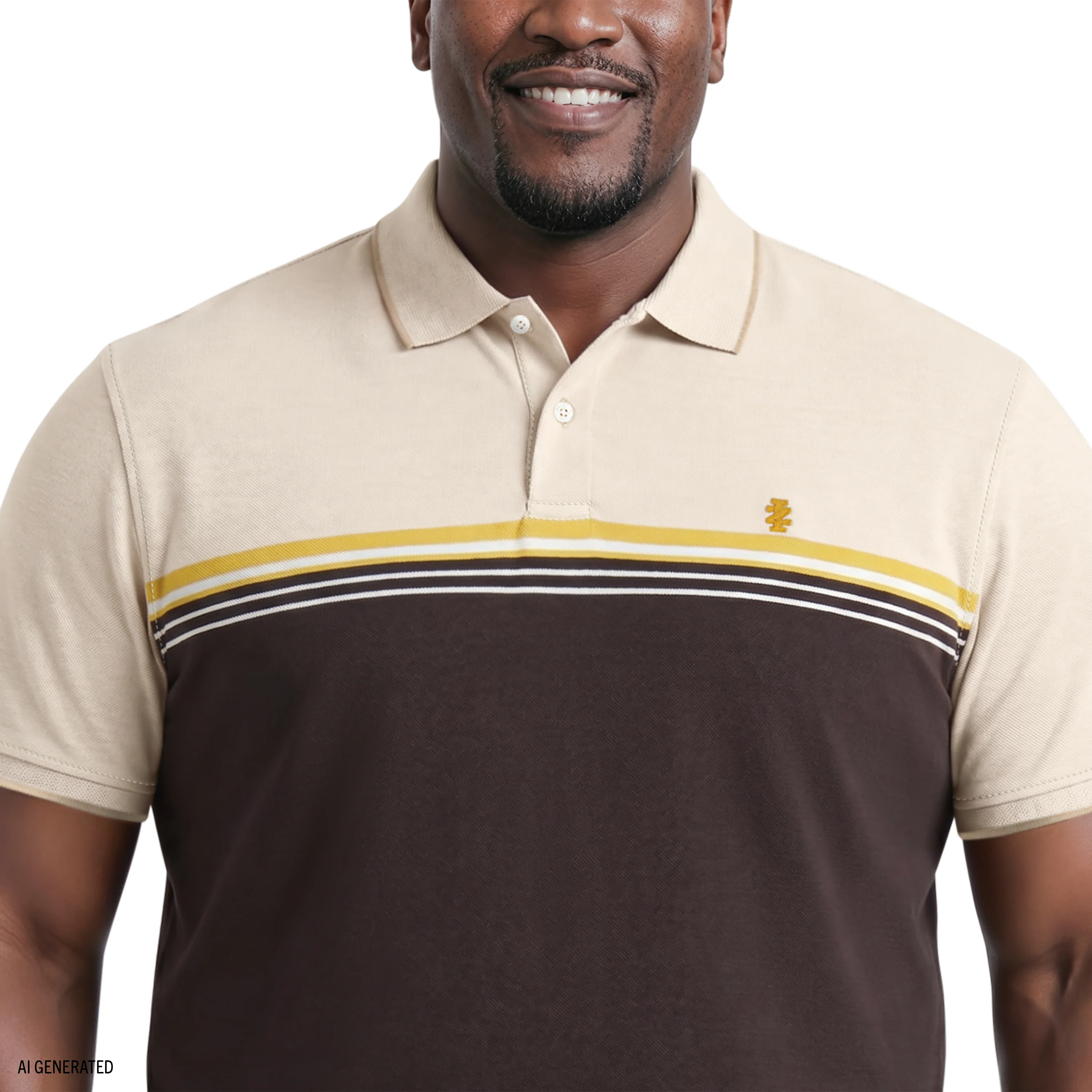 BIG & TALL ADVANTAGE PERFORMANCE SHORT SLEEVE POLO - BLACK COFFEE - Image 3