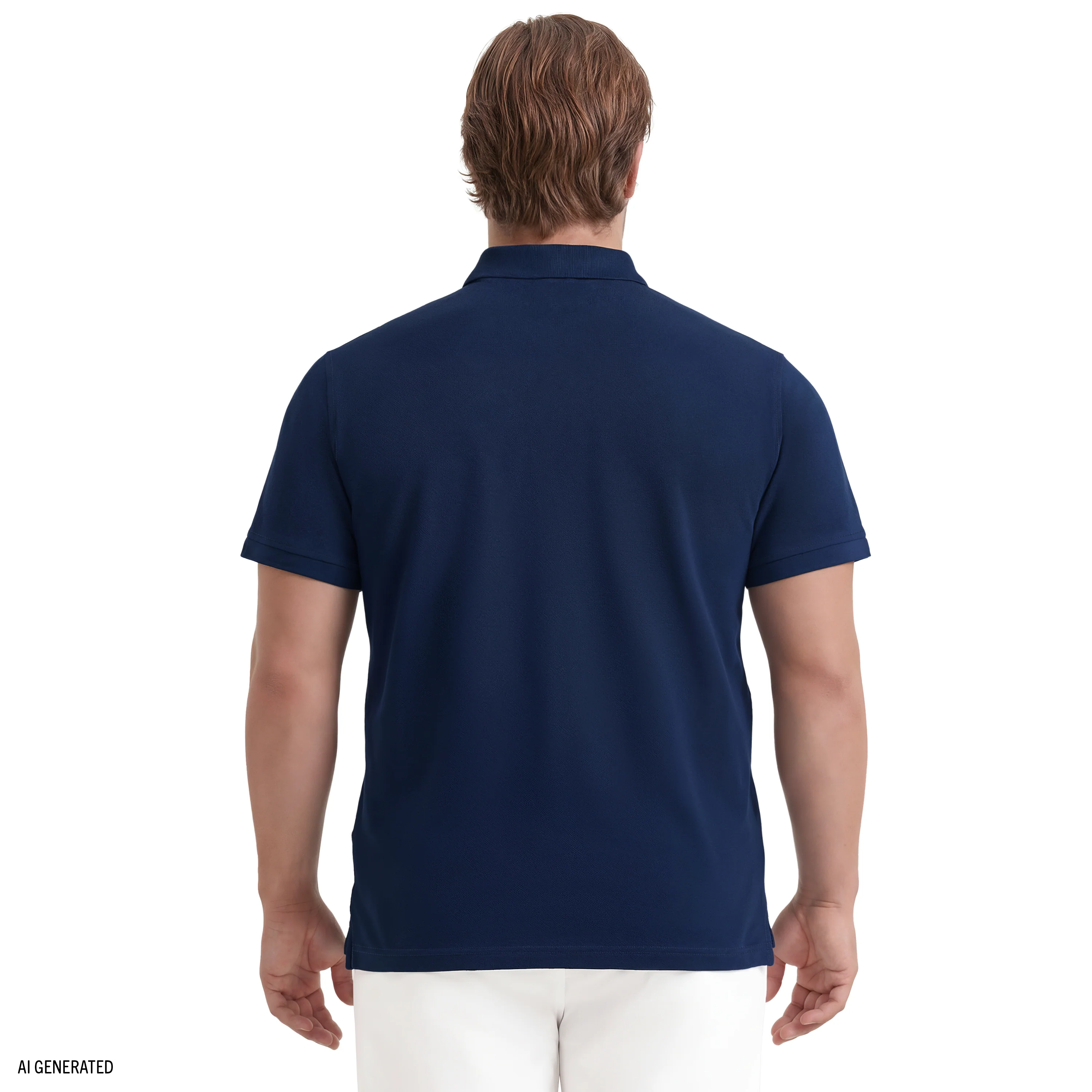 BIG & TALL ADVANTAGE PERFORMANCE SHORT SLEEVE POLO - MEDIEVAL BLUE - Image 4