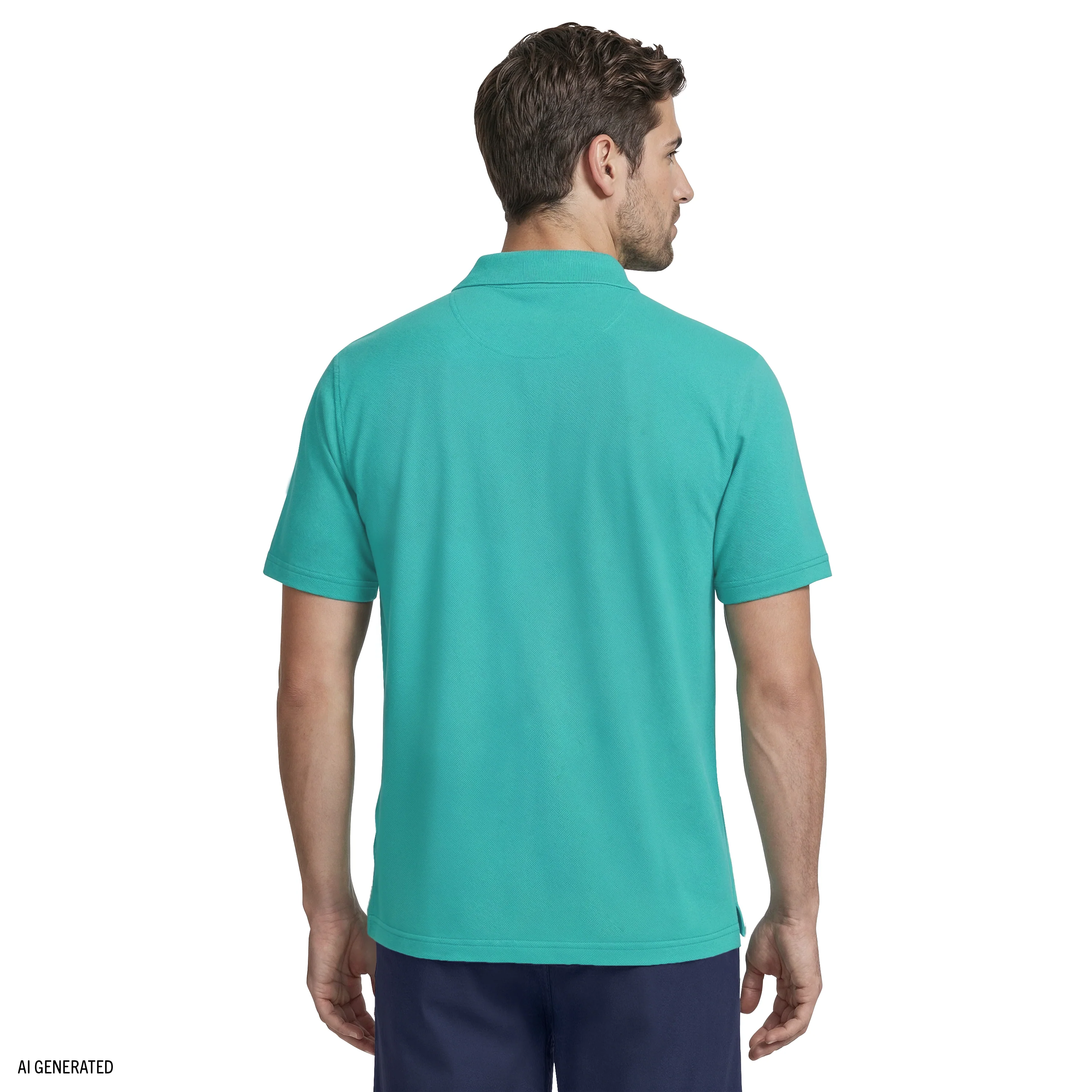 ADVANTAGE PERFORMANCE STRIPED POLO - BILLIARD - Image 4