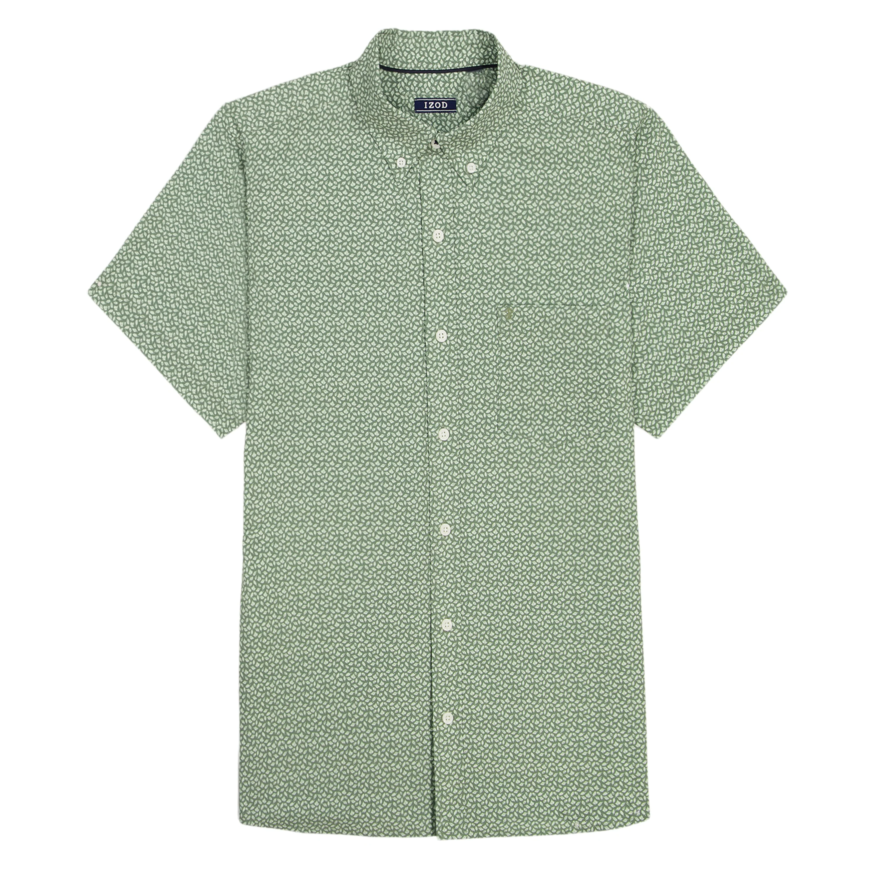 BREEZE SHORT SLEEVE PRINTED BUTTON DOWN SHIRT - LAUREL WREATH - Image 5