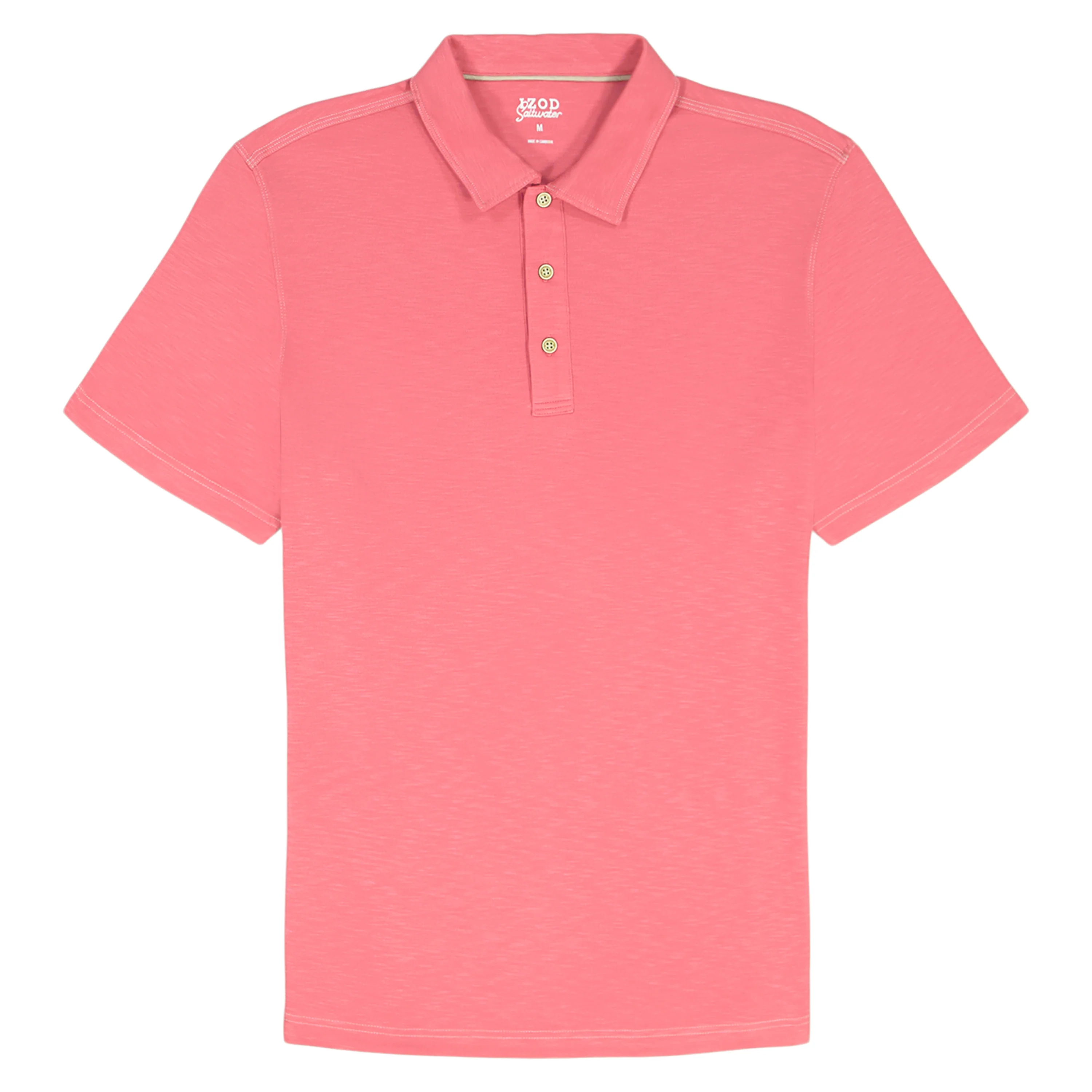 DOCKSIDE S/S SLUB POLO - HOLLY BERRY - Image 4