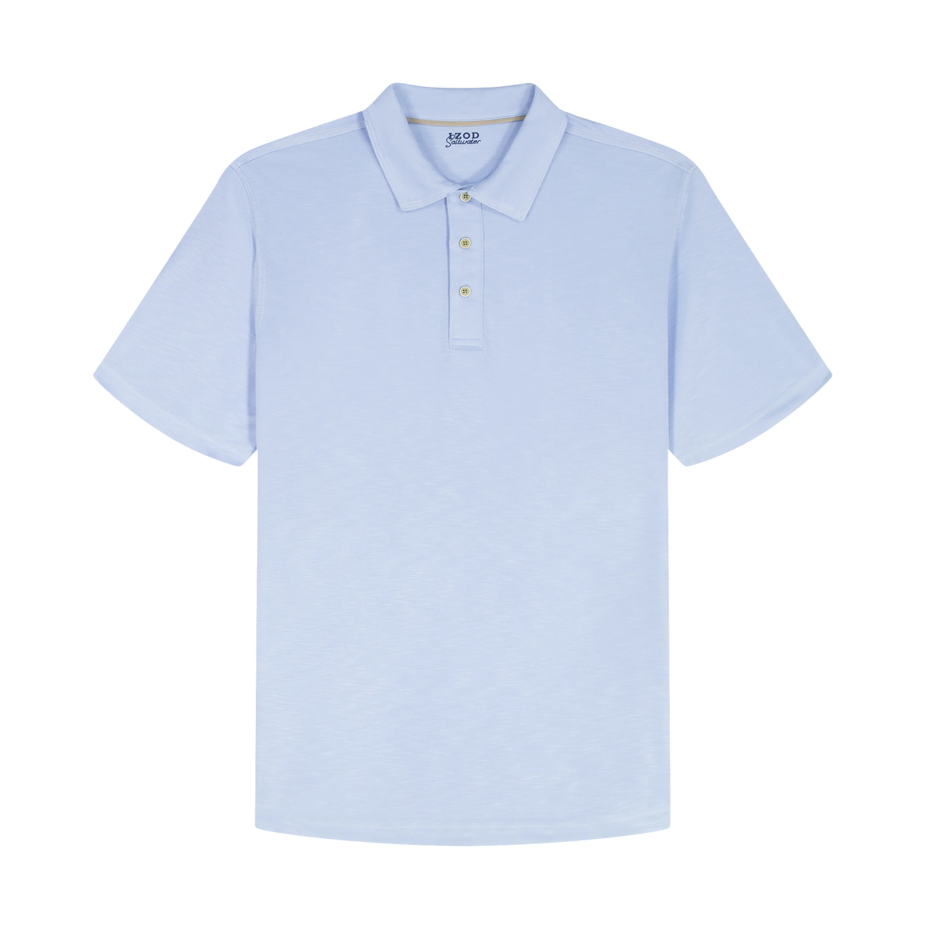 BIG & TALL DOCKSIDE SLUB S/S POLO - CHAMBRAY BLUE - Image 5