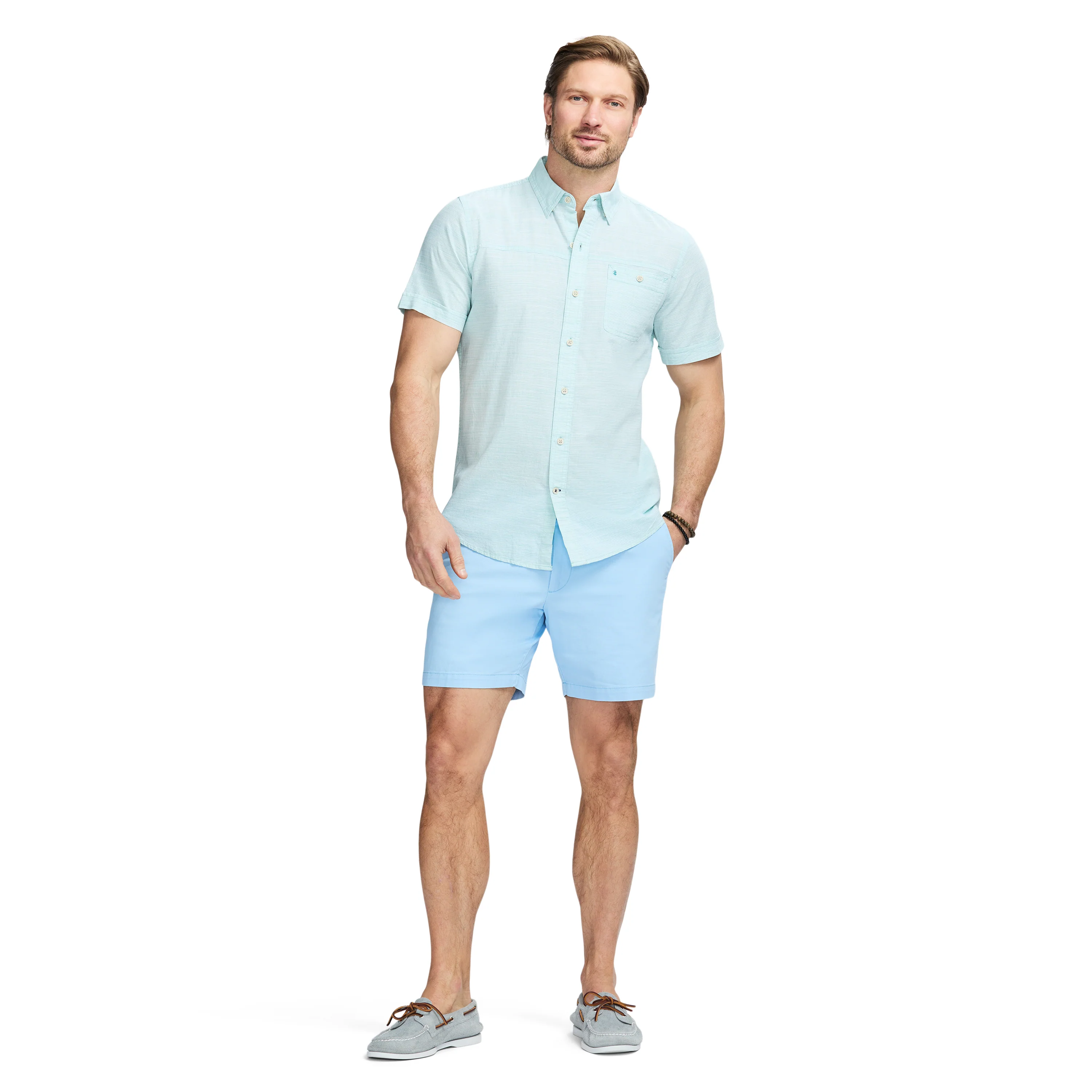 DOCKSIDE CHAMBRAY S/S SHIRT - WASABI - Image 3