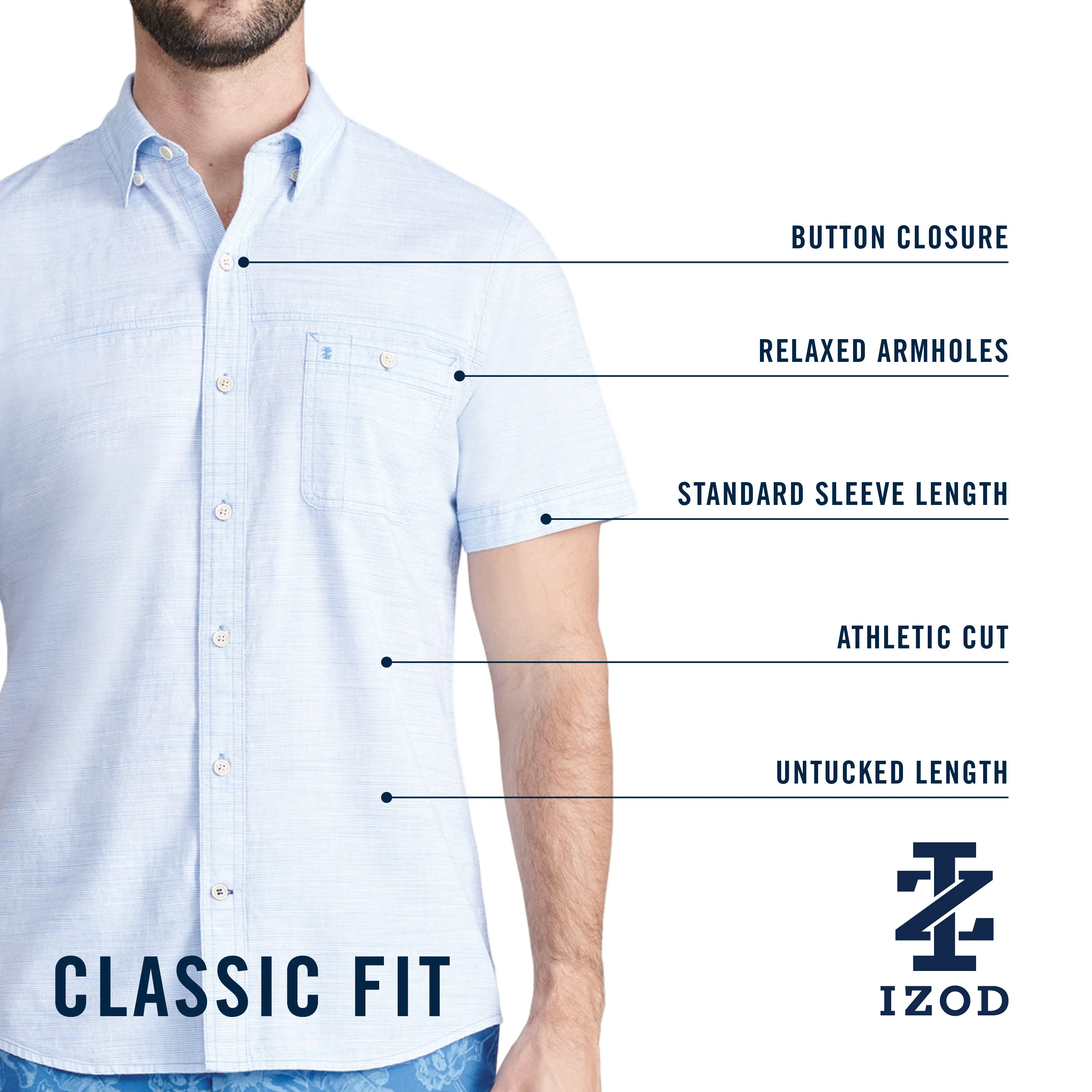 DOCKSIDE CHAMBRAY S/S SHIRT - BLUE REVIVAL - Image 5