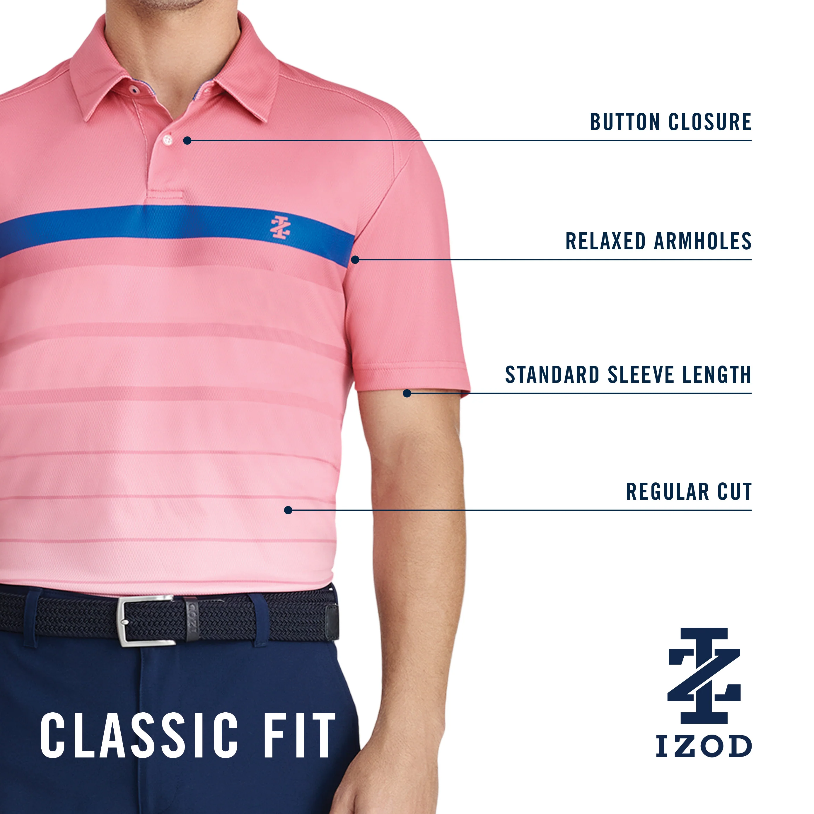GOLF SWINGFLEX ELITE PRINTED POLO - BERYL GREEN - Image 5