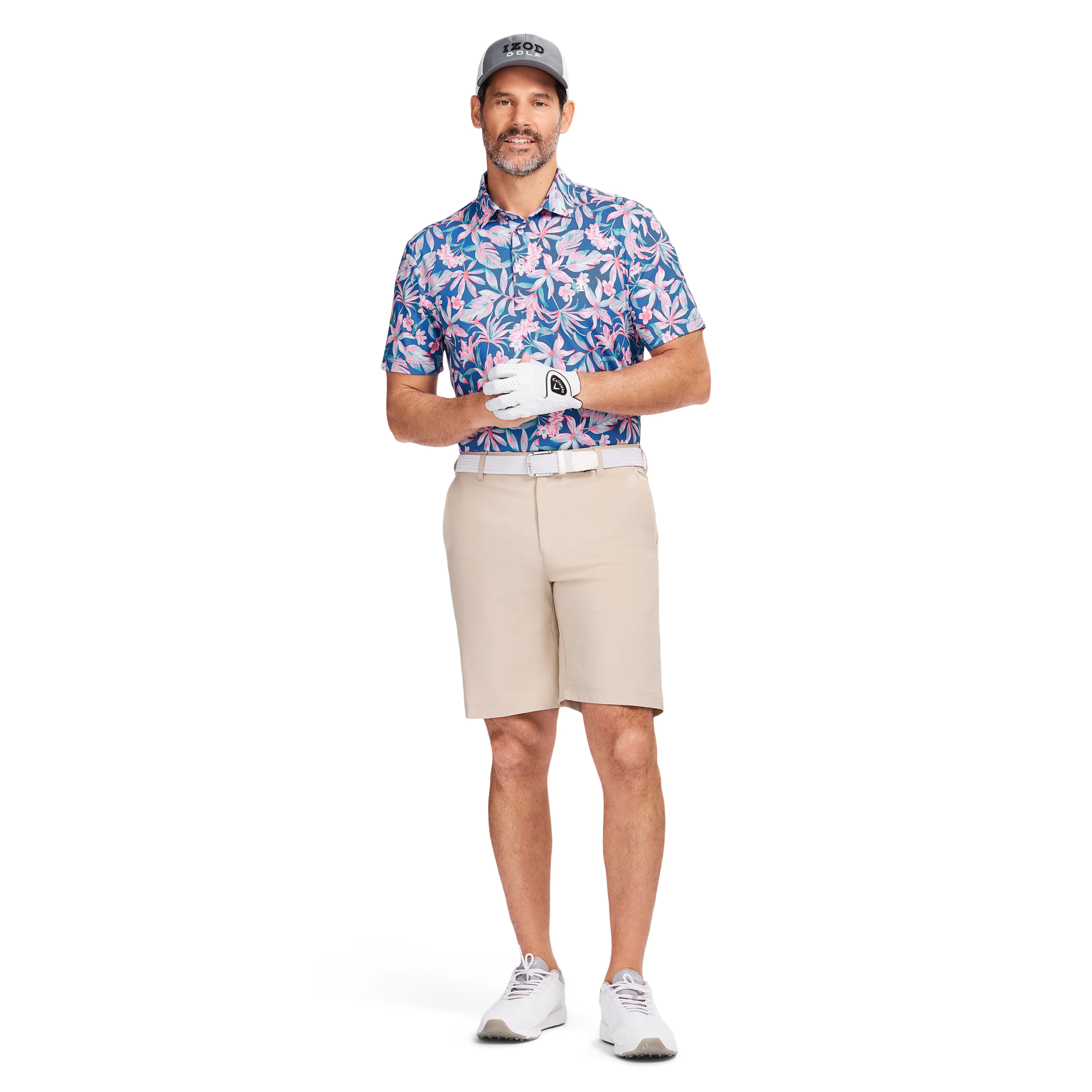 GOLF SWINGFLEX ELITE PRINTED POLO - BRIGHT COBALT - Image 2