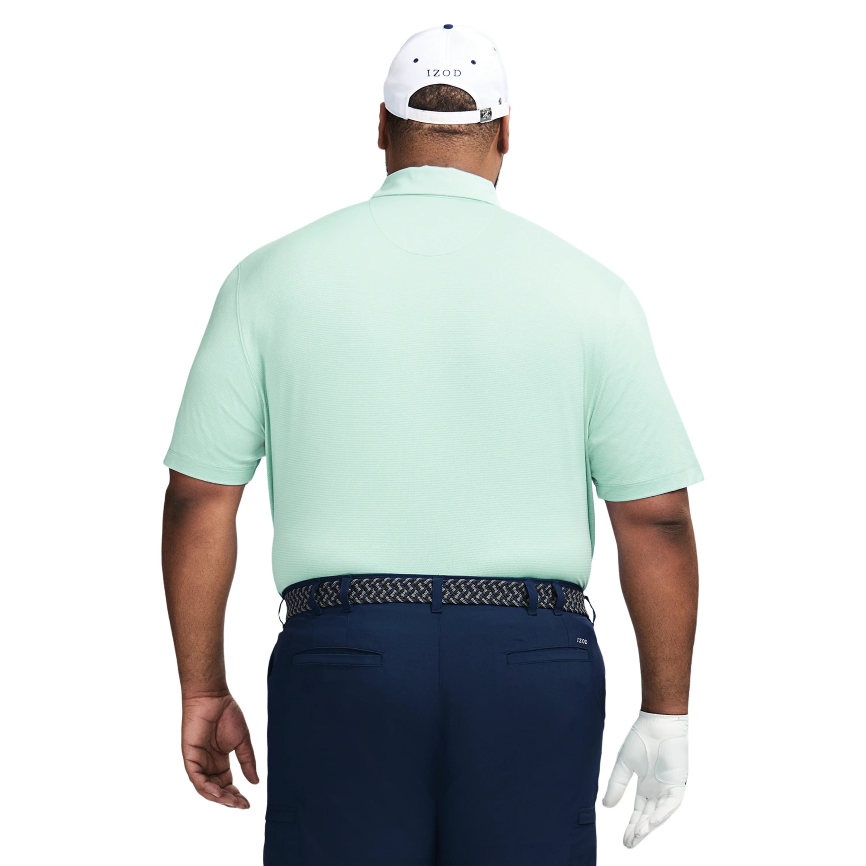 BIG & TALL GOLF SWINGFLEX MESH POLO - LIMPET SHELL - Image 3