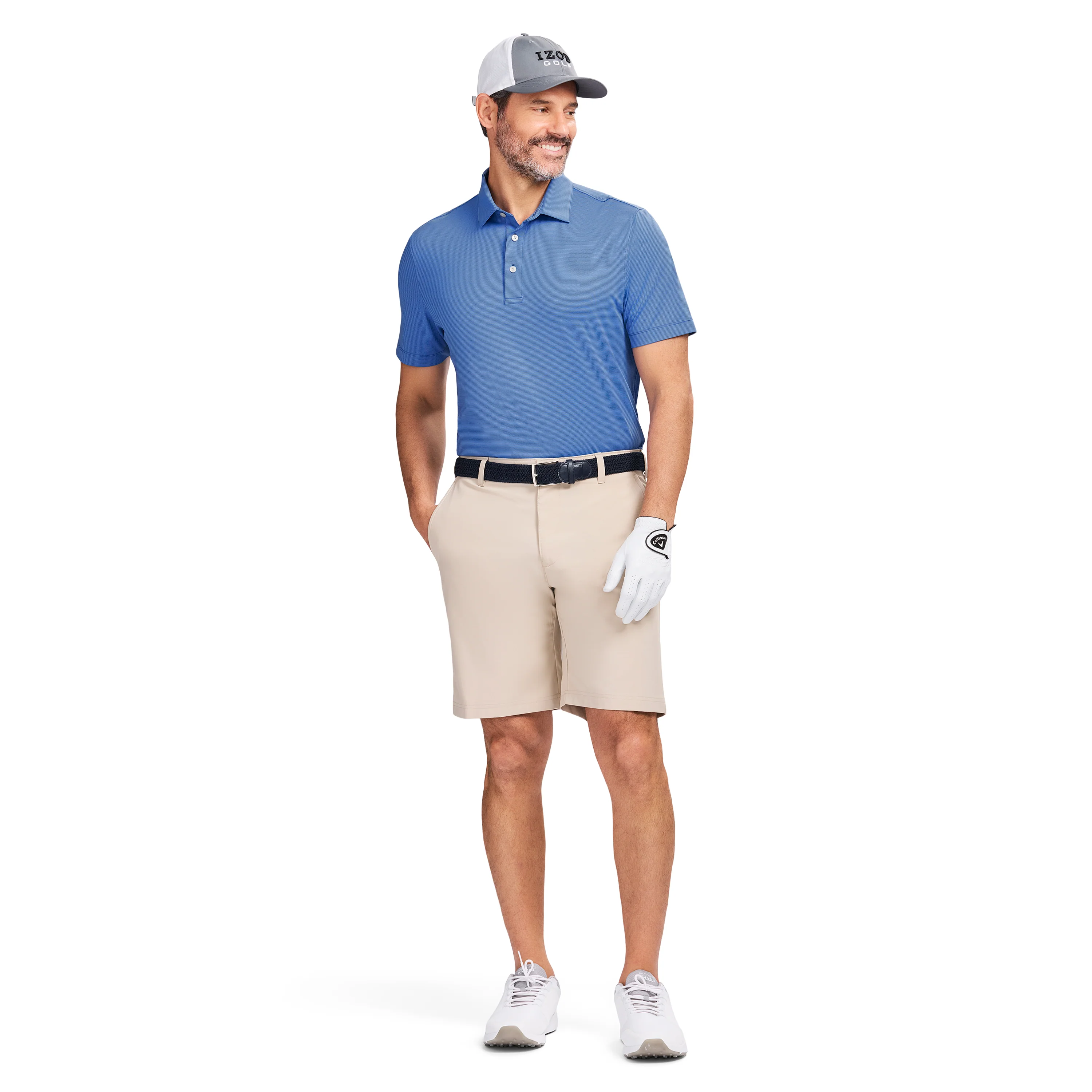 GOLF SWINGFLEX ELITE MESH POLO - BRIGHT COBALT - Image 2